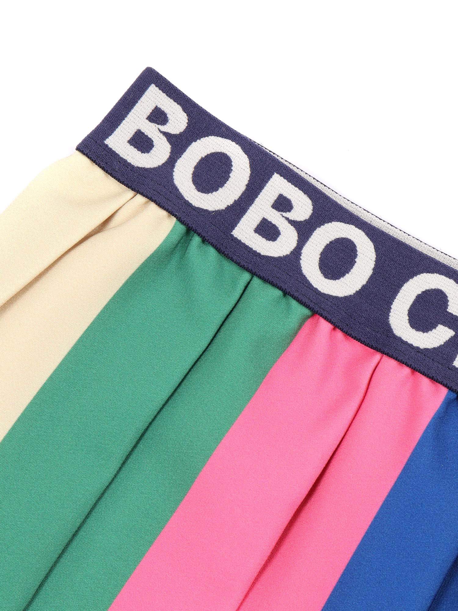 Bobo Choses Kid" Pleated Colorblock Skirt In Multi