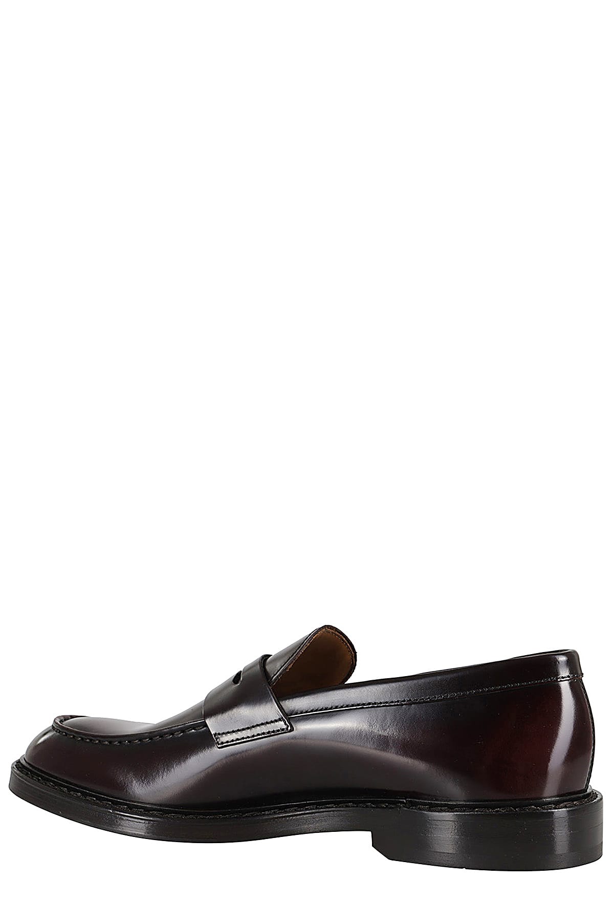 Doucal's Mocassino Penny Horse In Burgundy Moro