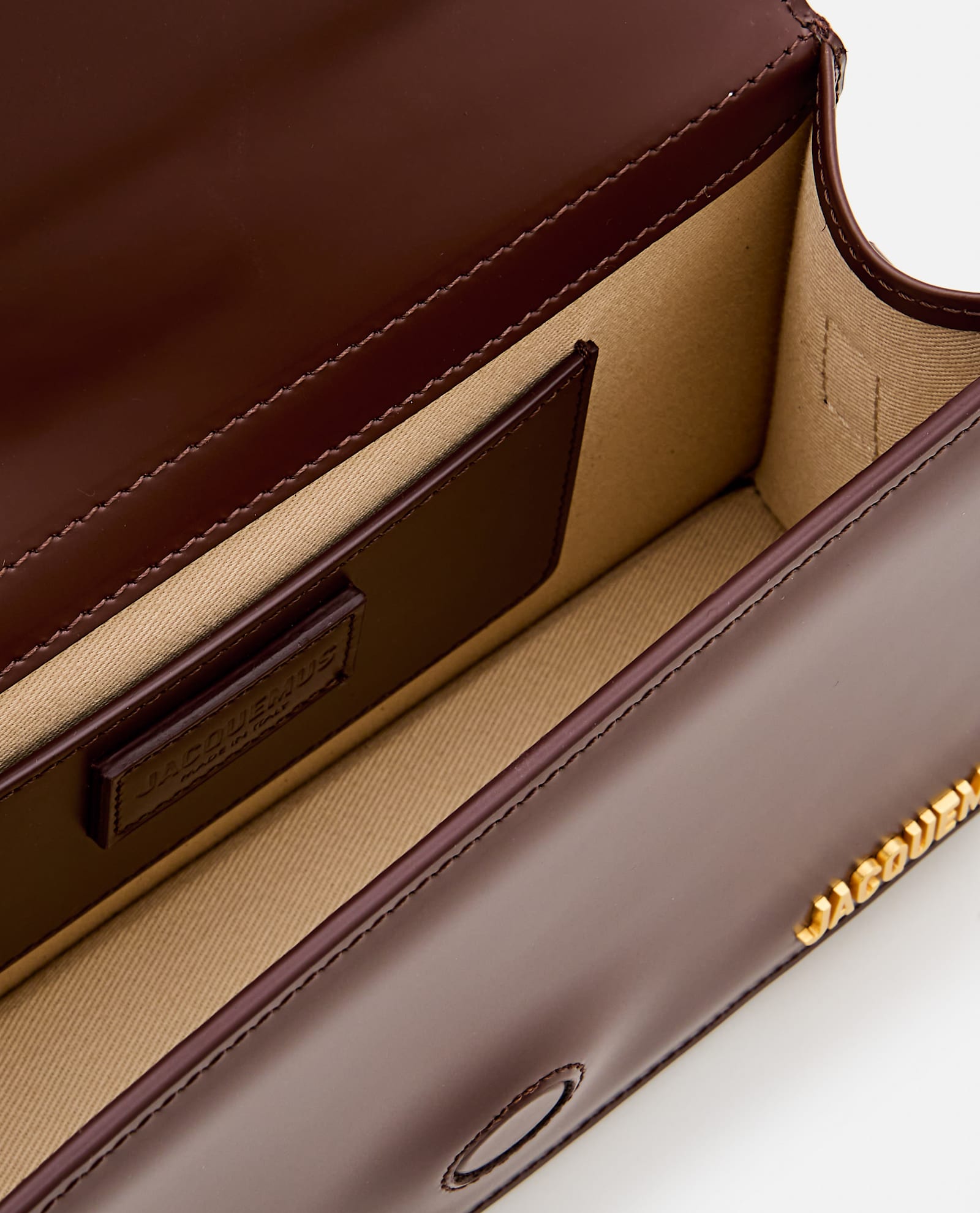 Jacquemus Women Le Bambino Long Leather Shoulder Bag In Brown