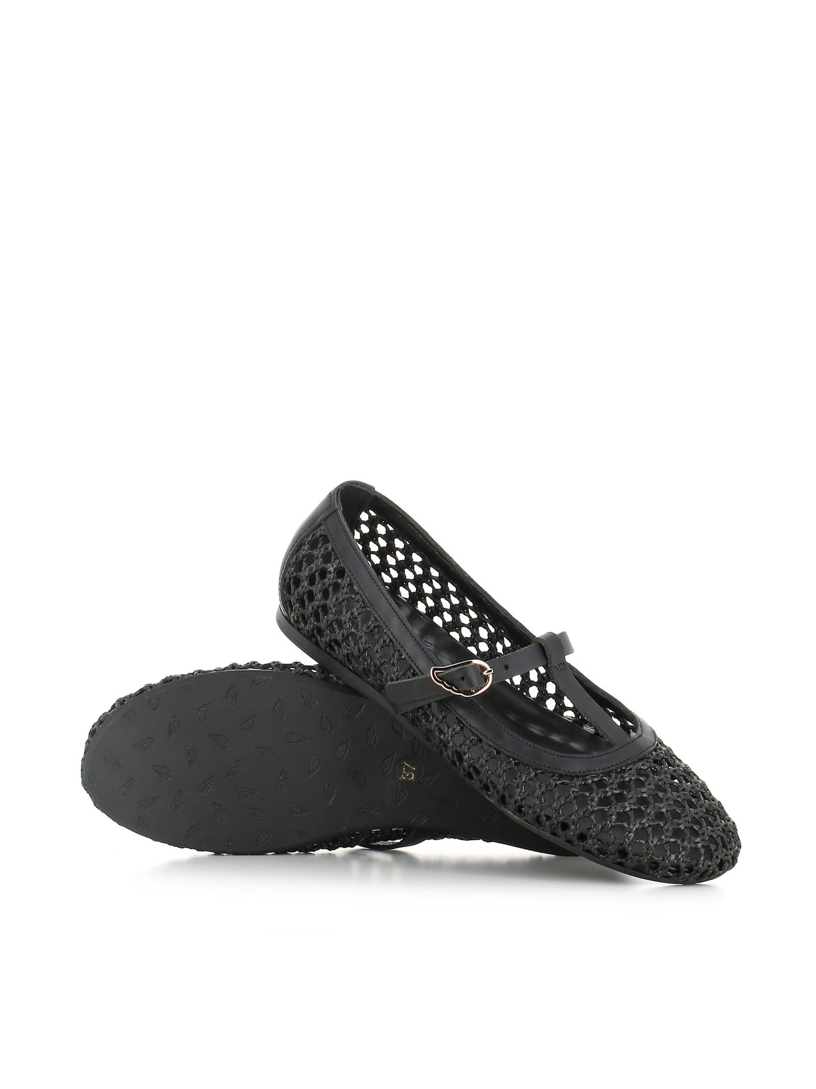 Ancient Greek Sandals Ballerin Aerati In Black