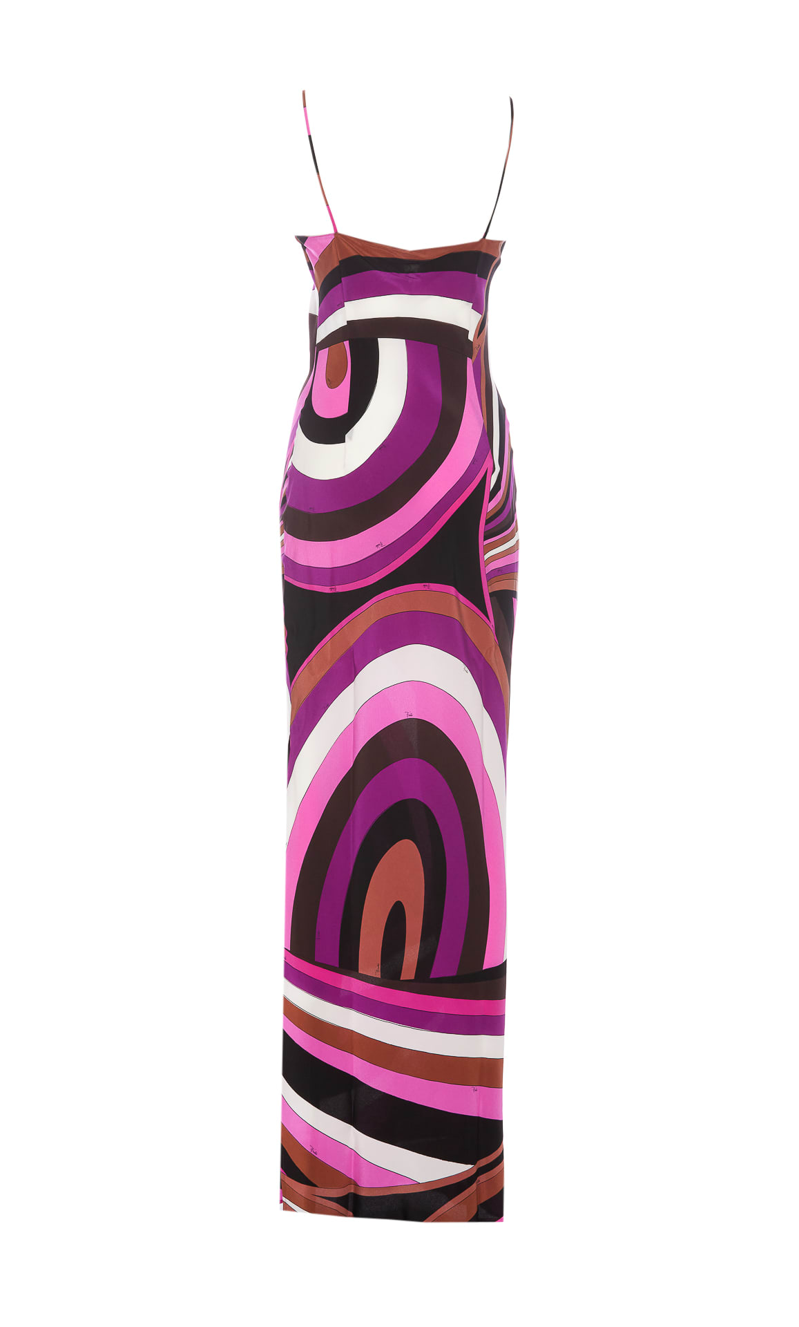 Shop Pucci Iride Print Long Dress In Pink