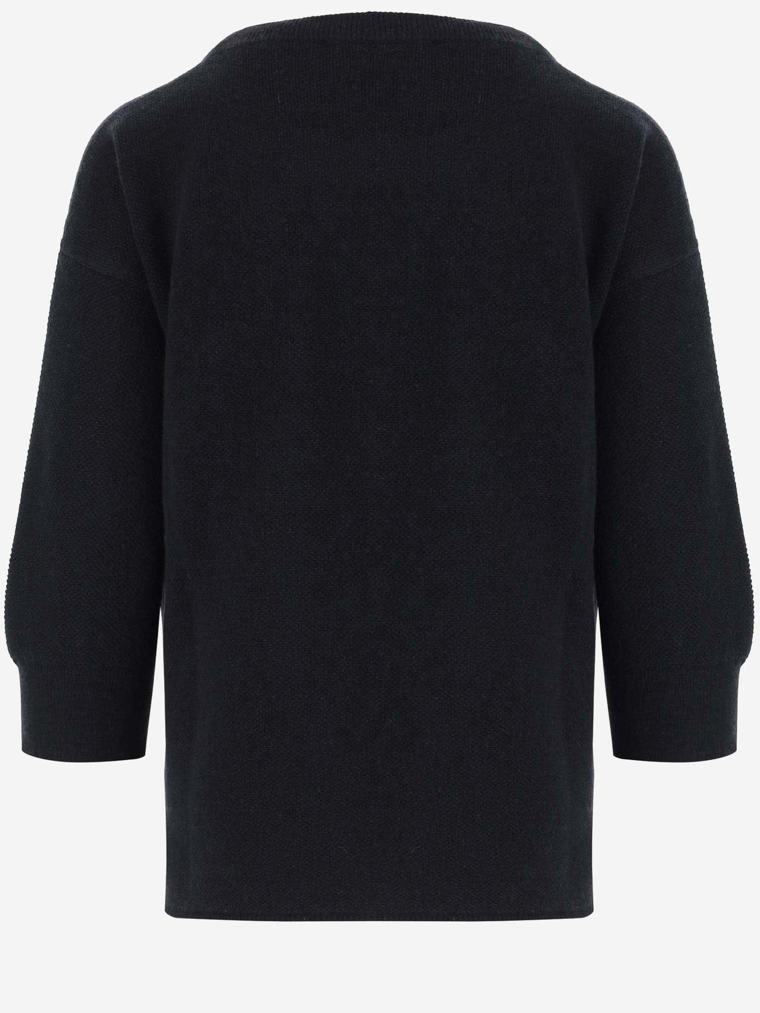 Shop Bruno Manetti Cashmere Pullover In Black