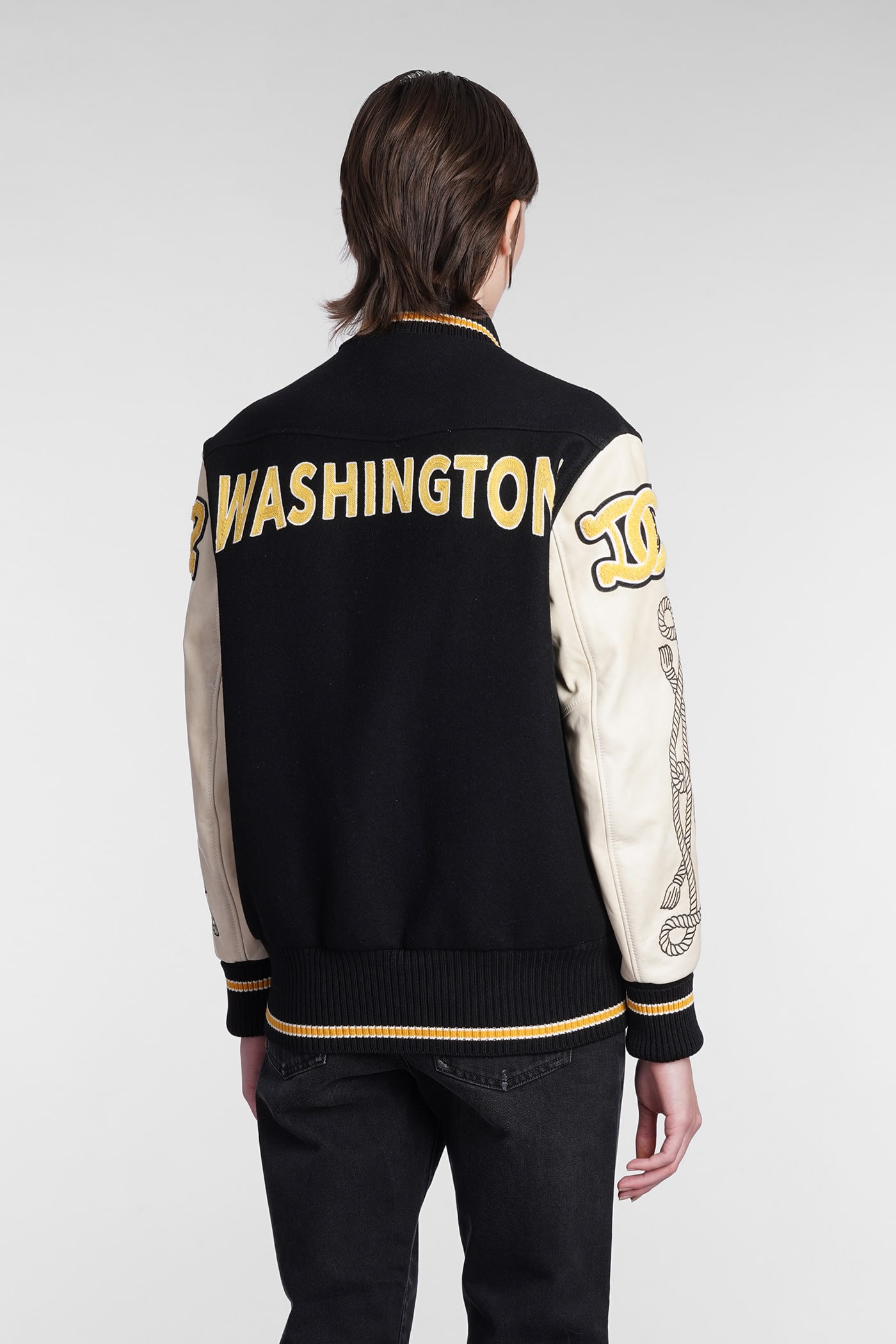 Washington Dee Cee logo-embroidered Varsity Jacket - Farfetch