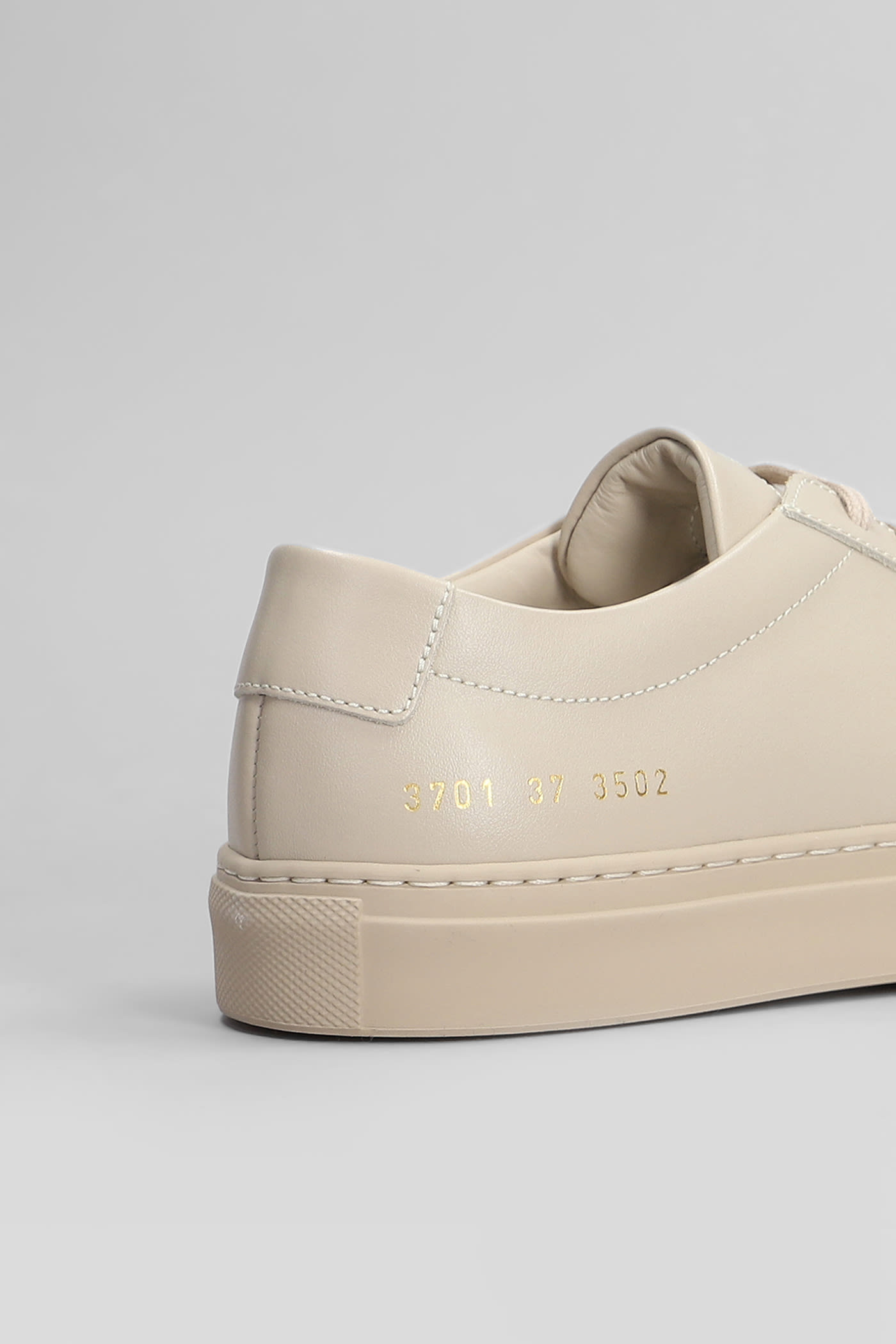 Common Projects Original Achilles Sneakers In Beige Leather