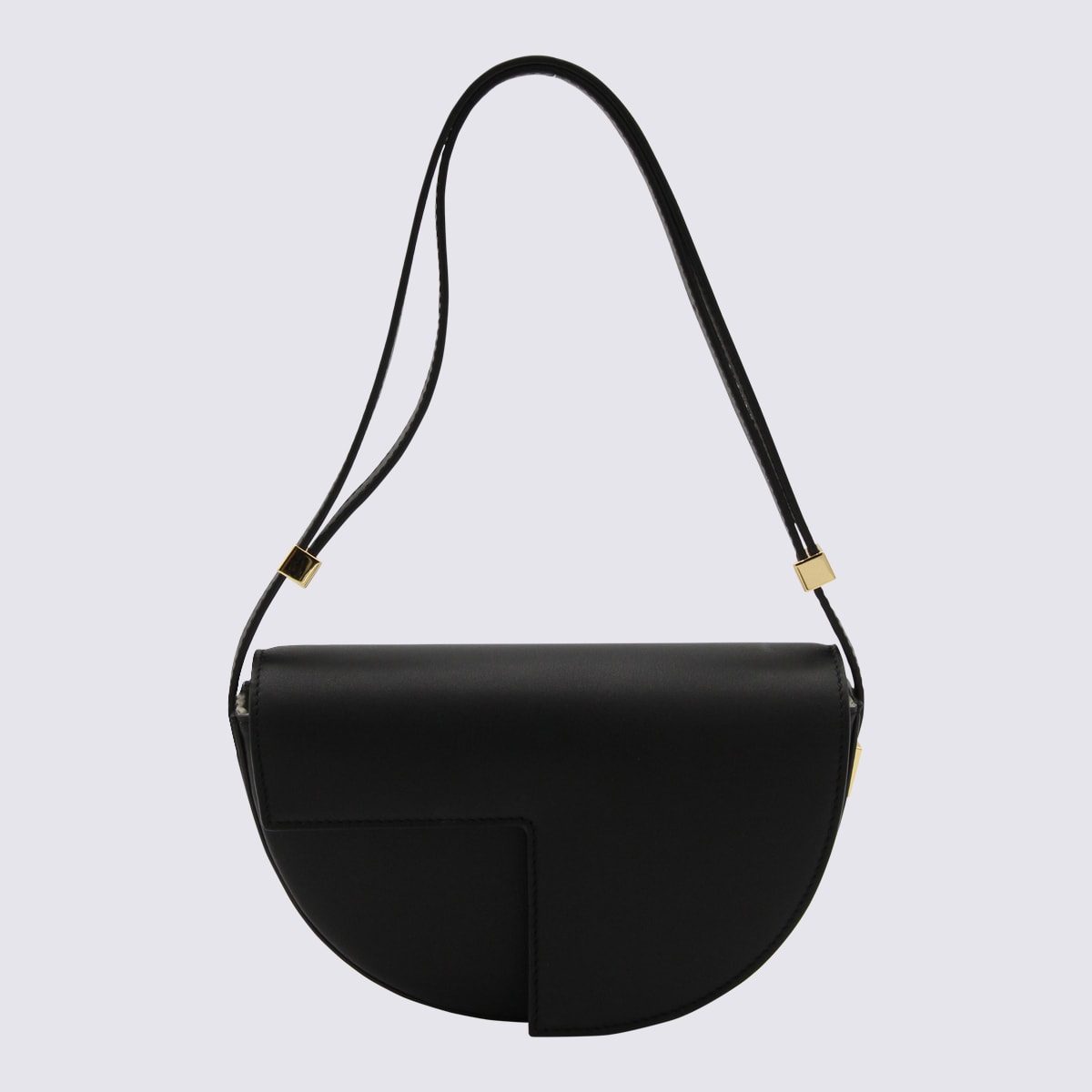 Patou Black Leather Le Petit Shoulder Bag