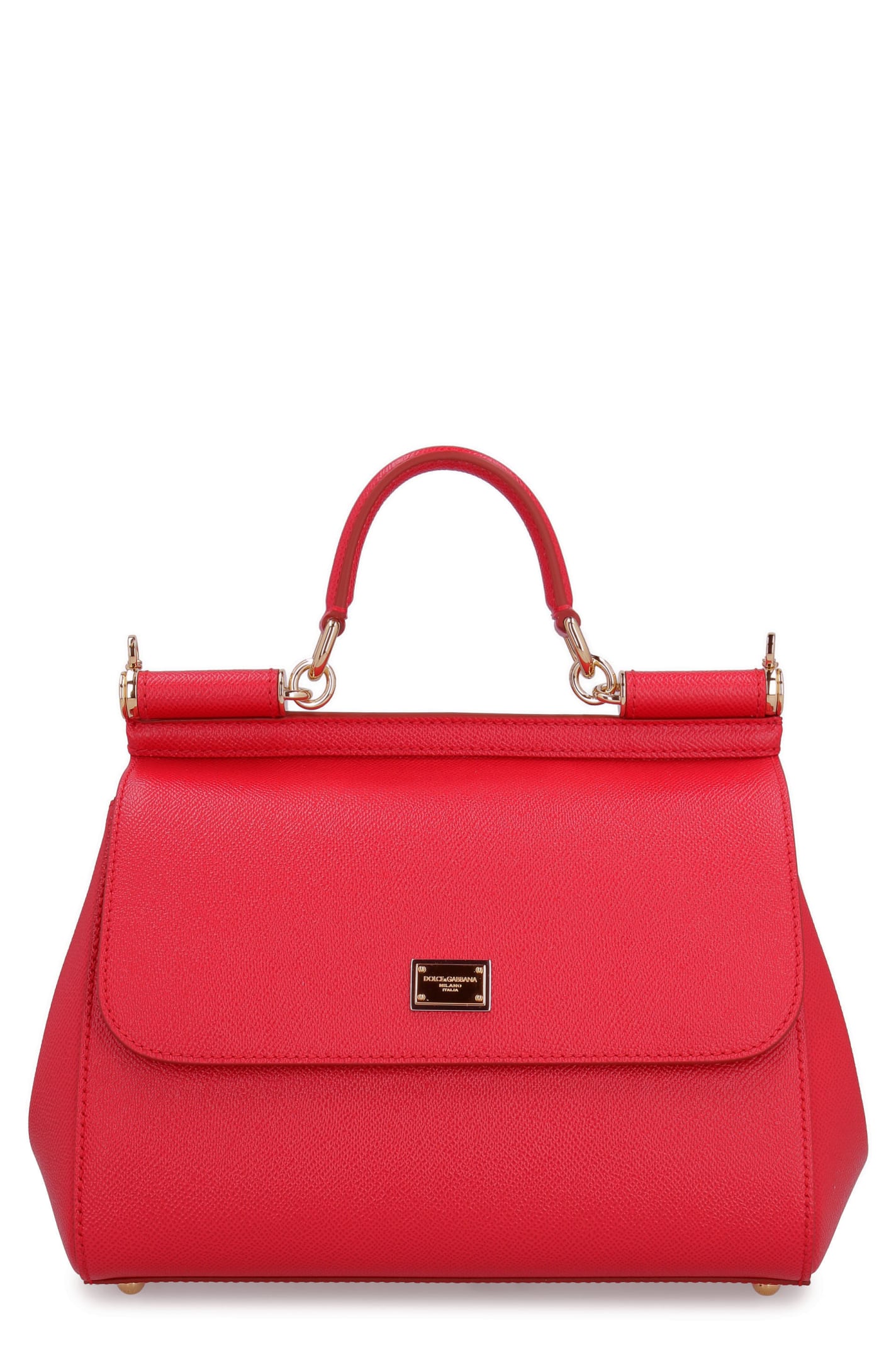 Sicily leather handbag Dolce & Gabbana Red in Leather - 26696244