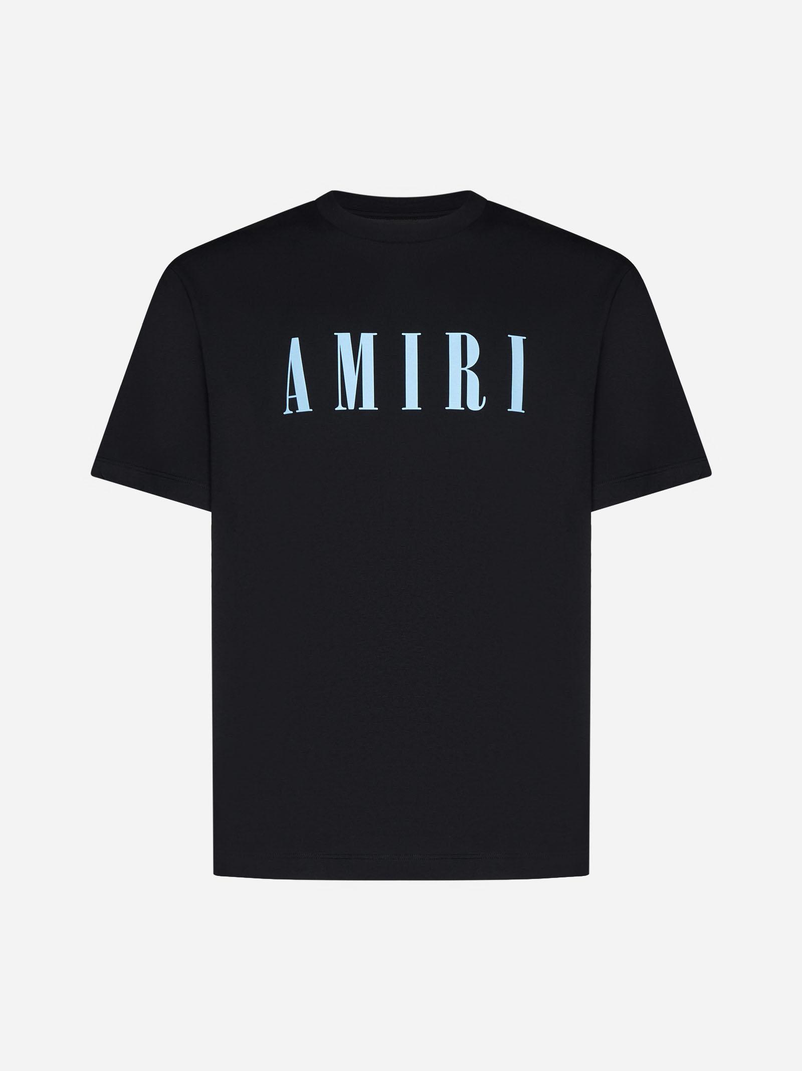 Shop Amiri Logo Cotton T-shirt