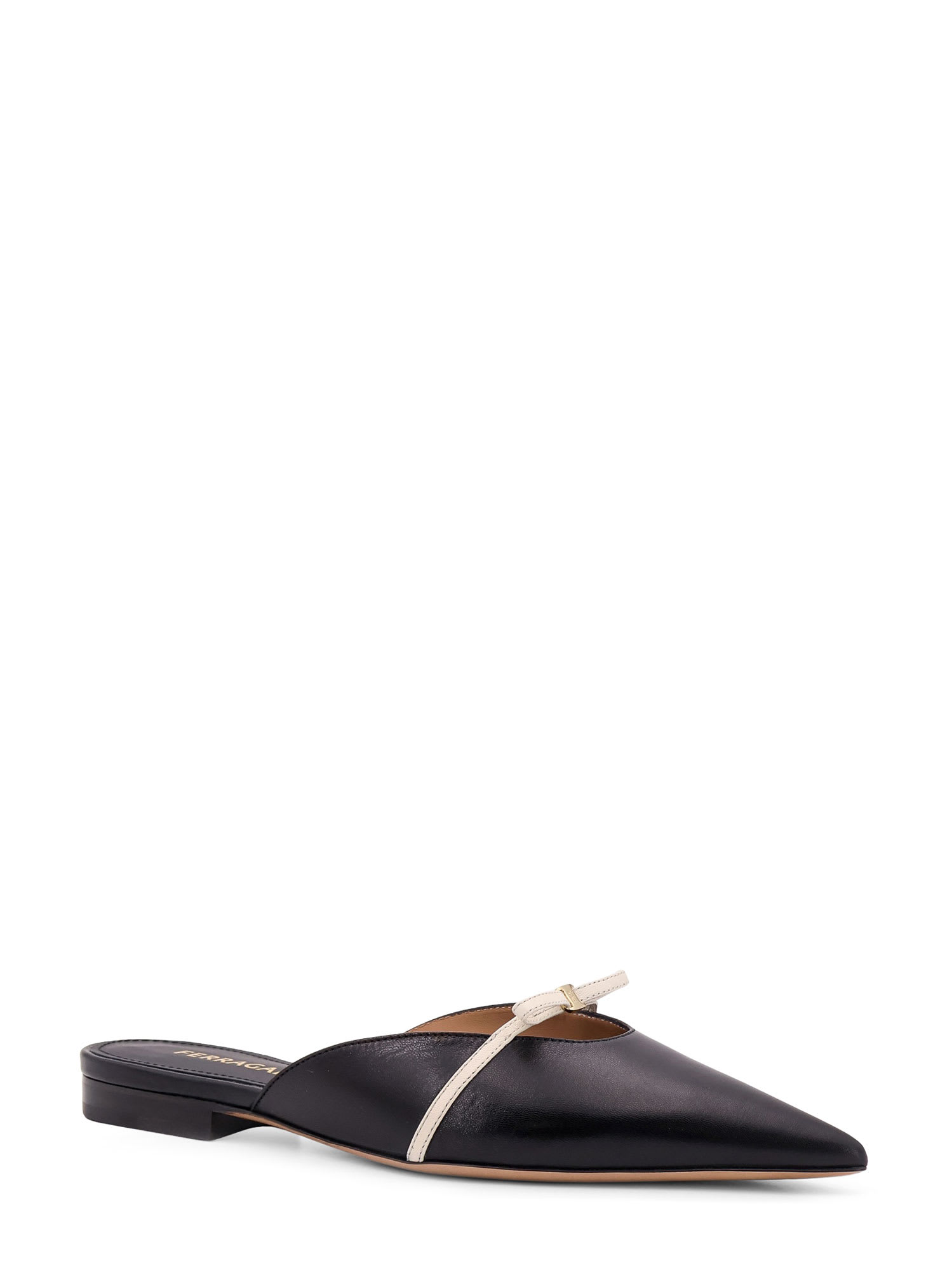 FERRAGAMO GIULYE LEATHER MULE