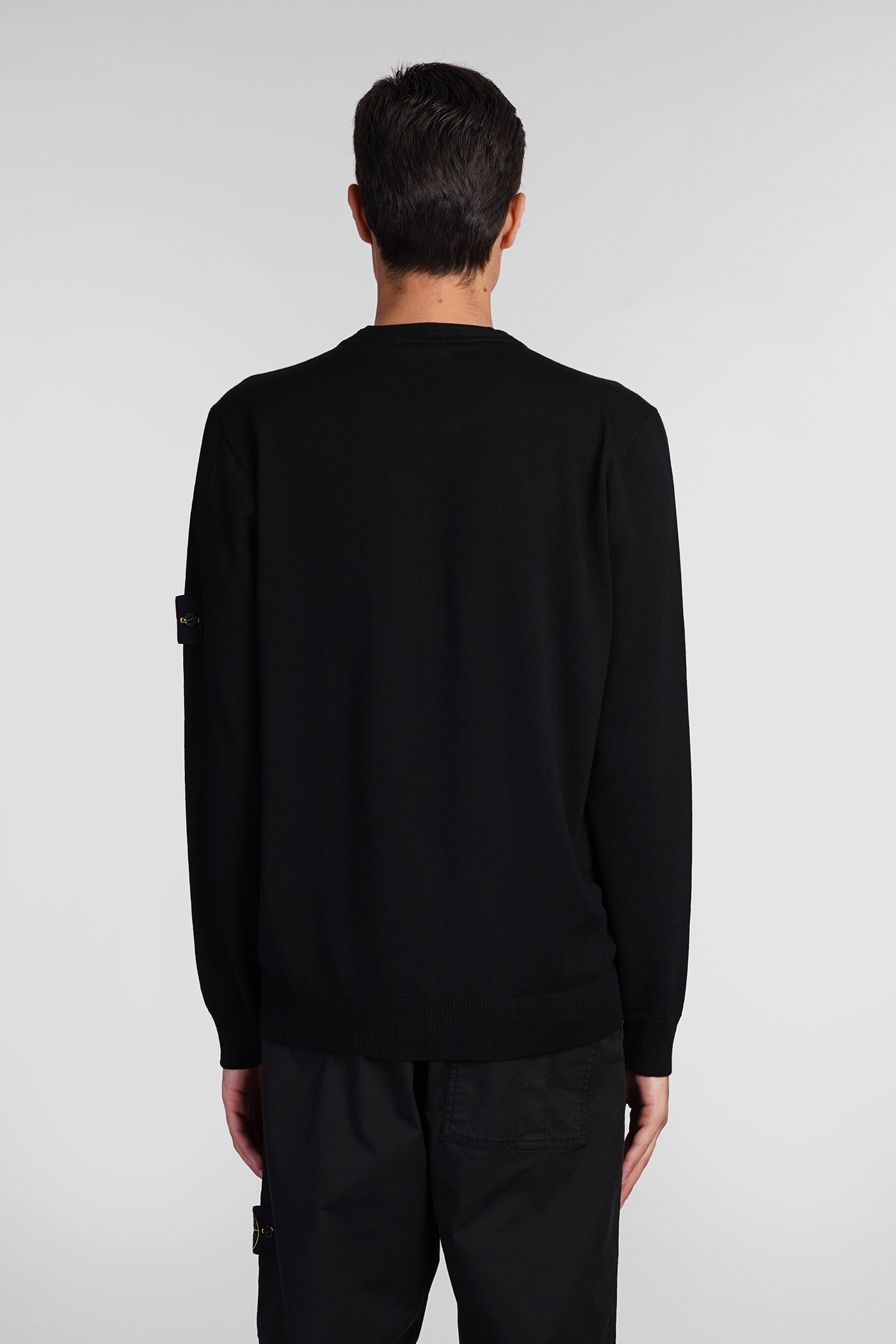 Shop Stone Island Knitwear In Black Wool