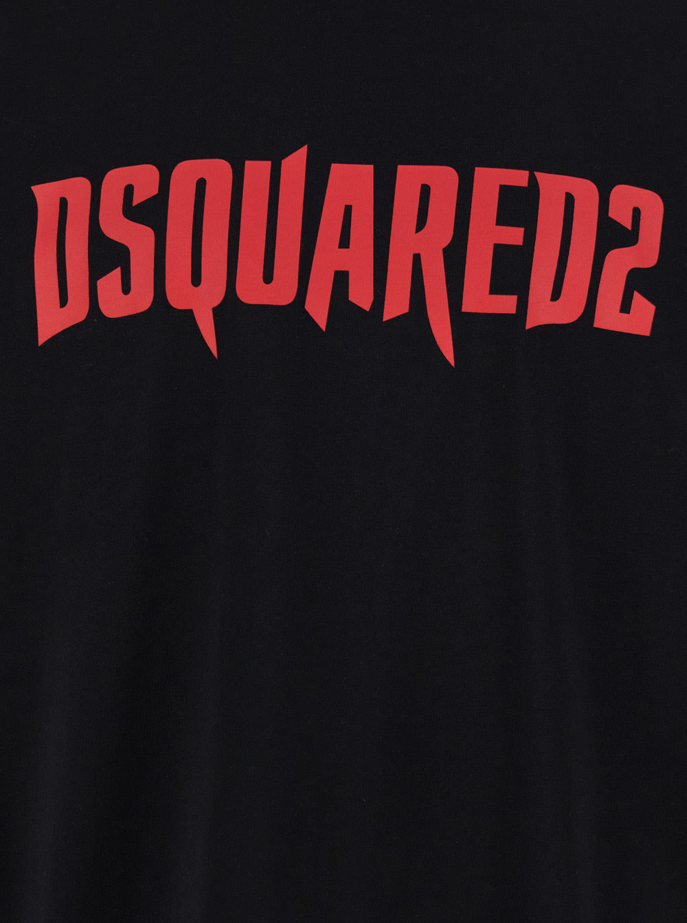 Shop Dsquared2 Black Crewneck T-shirt Witrh Screaming Maple In Cotton Man