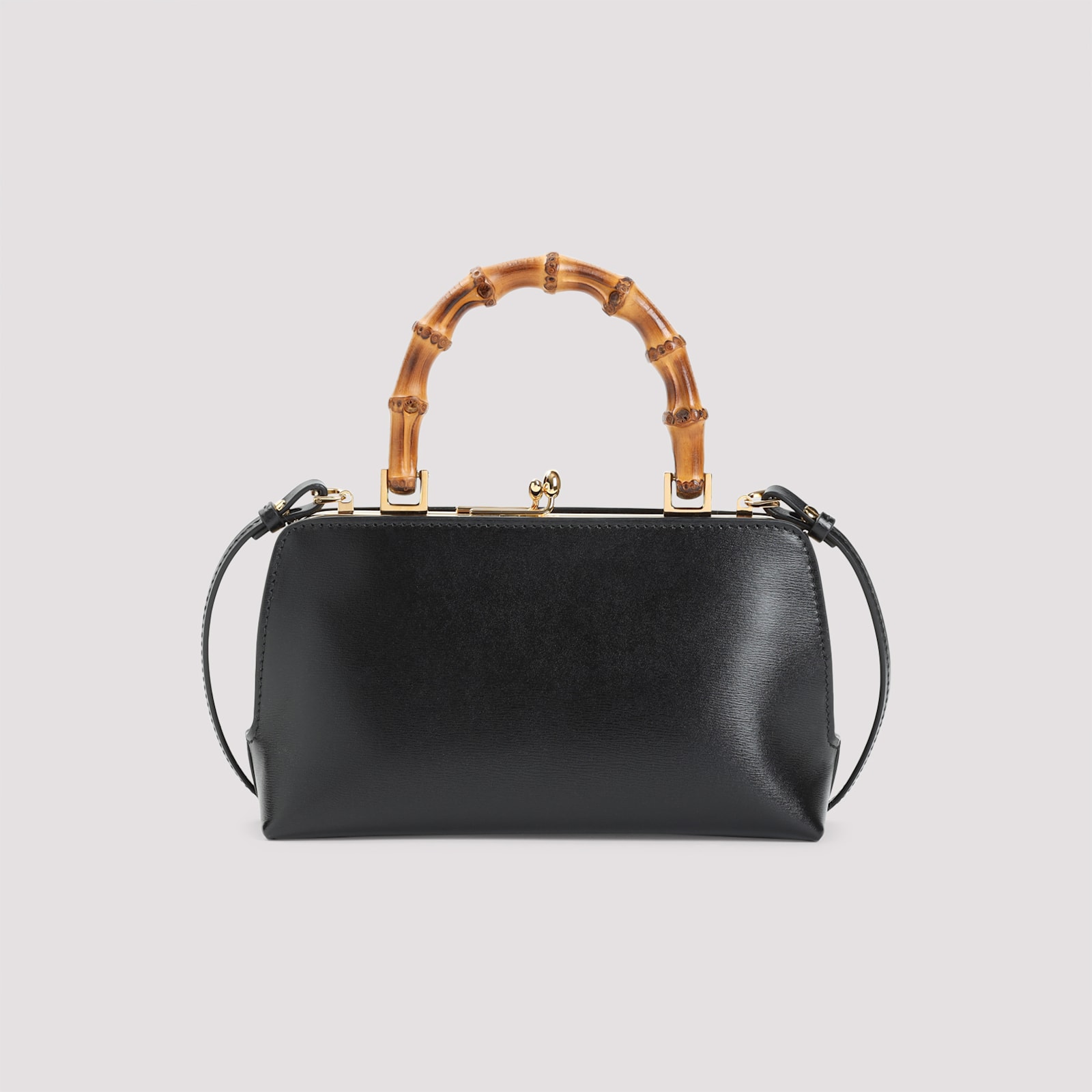 Jil Sander Goji Mini Bamboo Bag In Black