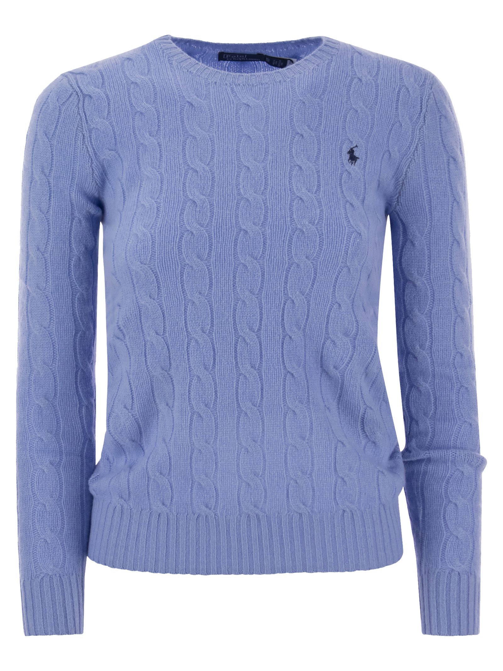 POLO RALPH LAUREN WOOL AND CASHMERE CABLE-KNIT SWEATER