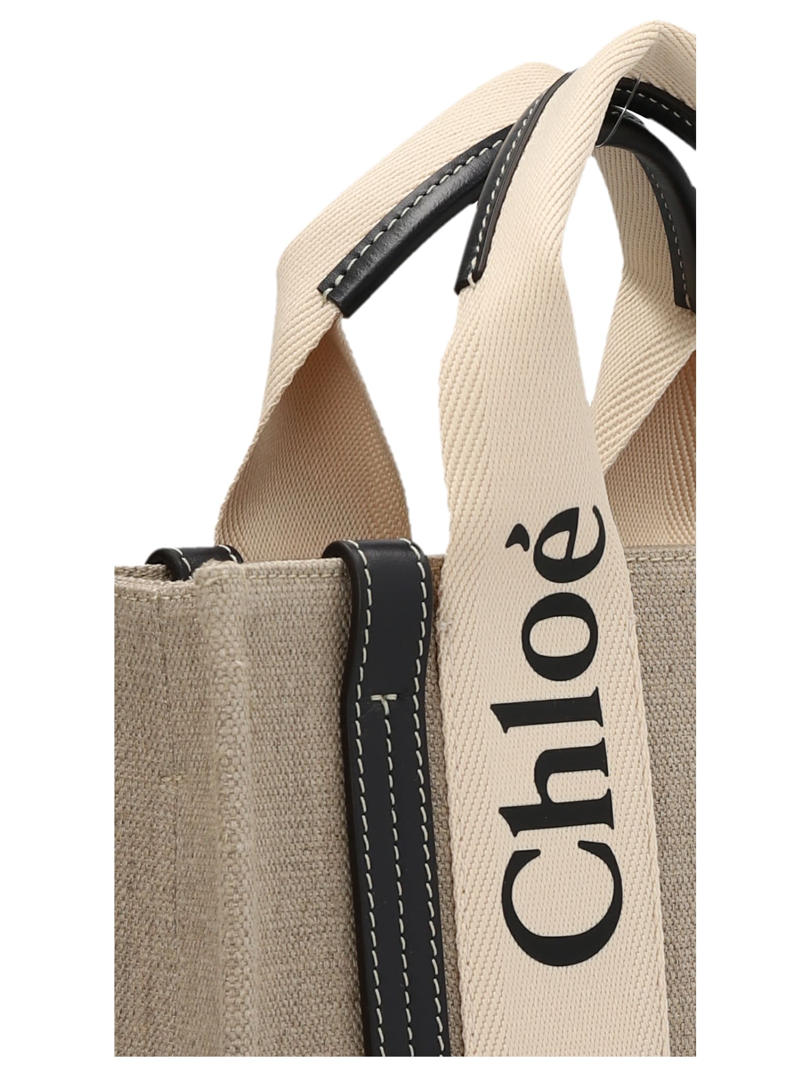 Shop Chloé Woody Small Handbag In Multicolor