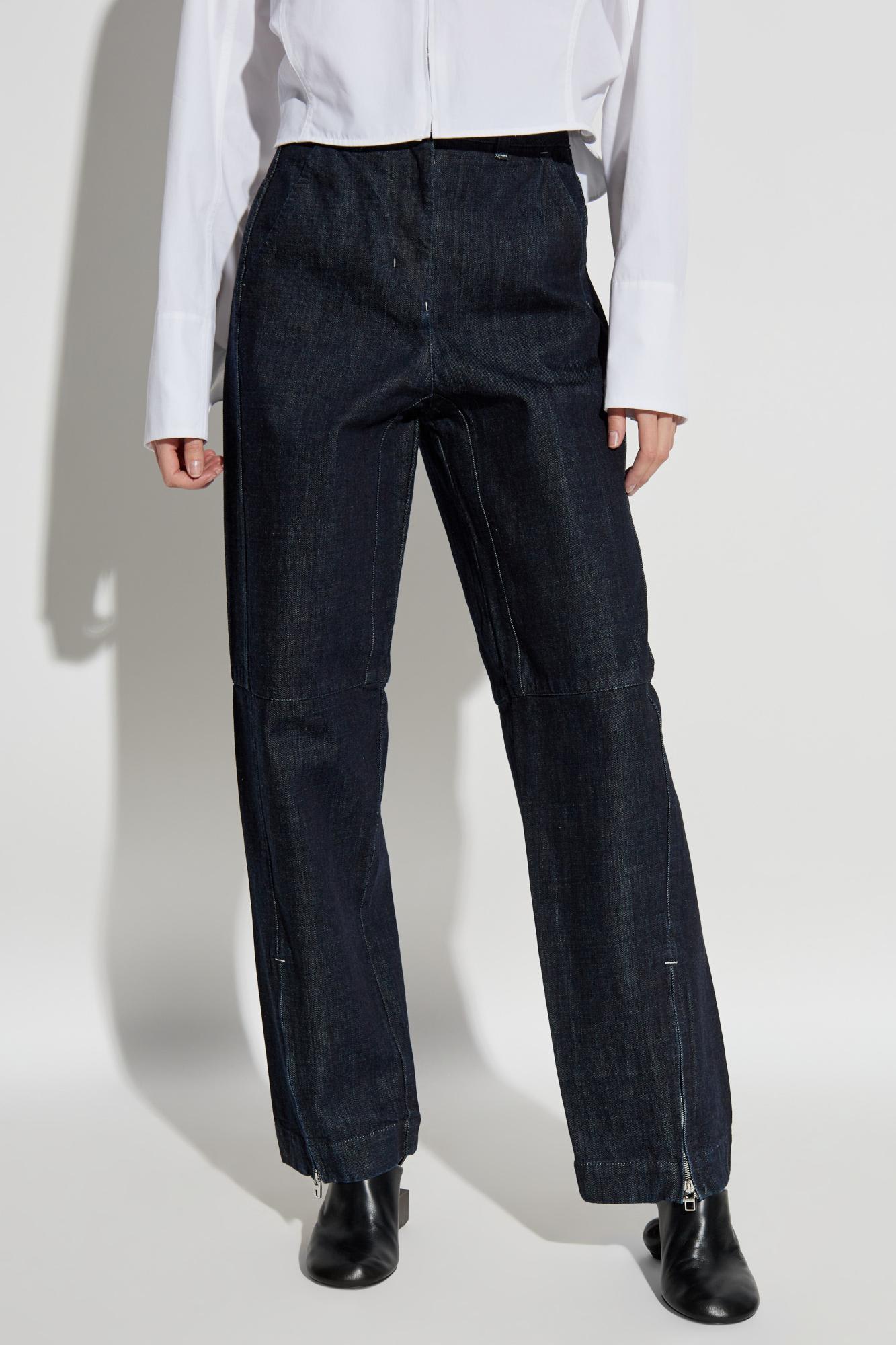 Jacquemus Women's Le Cargo De-nîmes Jean In Blue
