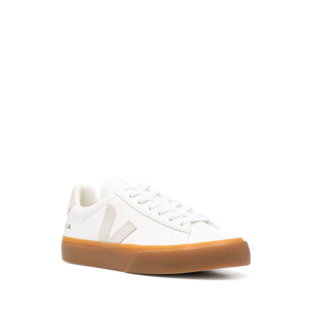 Veja Campo Chtomefree Leather Sneakers In White