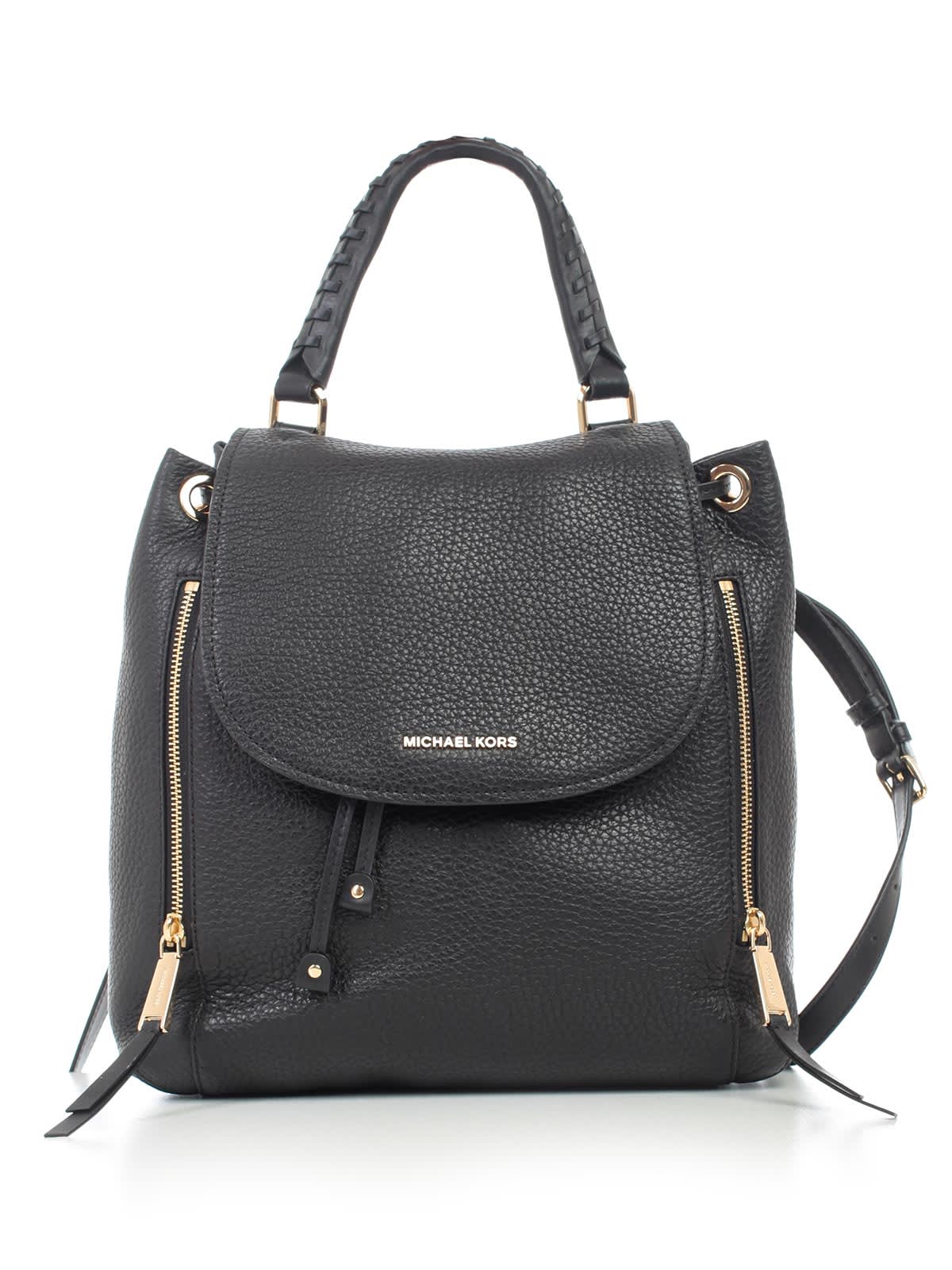 MICHAEL Michael Kors MICHAEL Michael Kors Viv Lg Backpack Black 10966856 italist