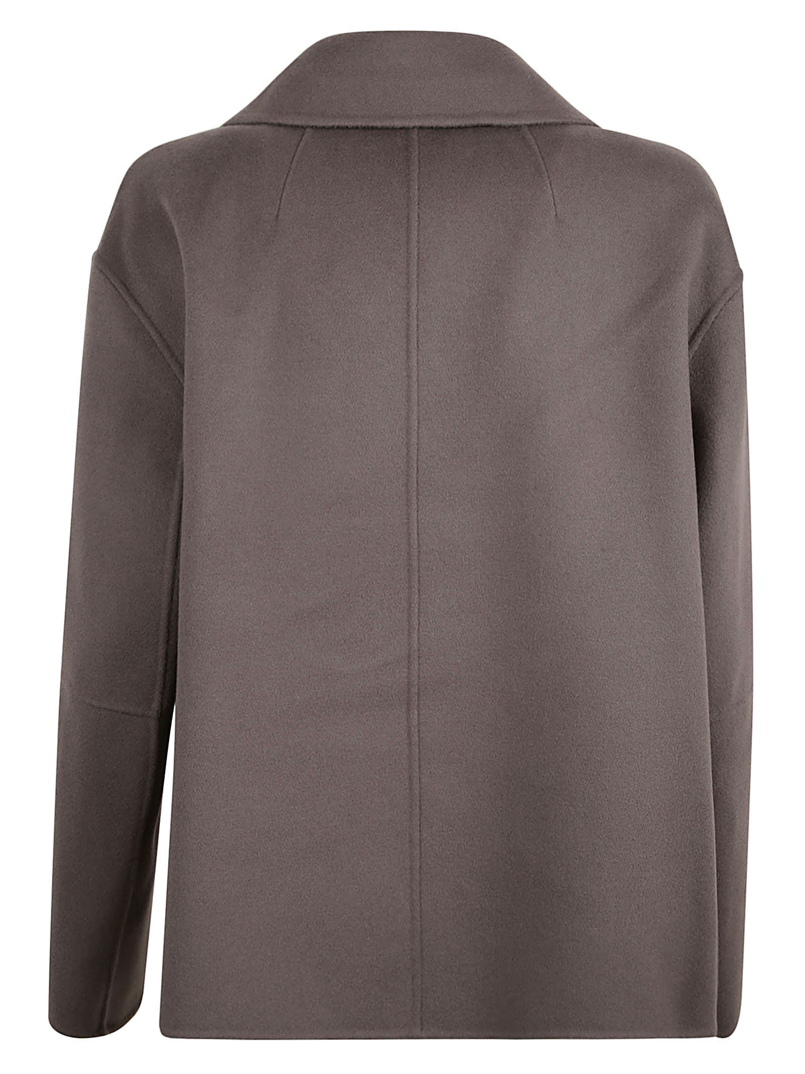 Shop 's Max Mara Cape Jacket In Dark Grey