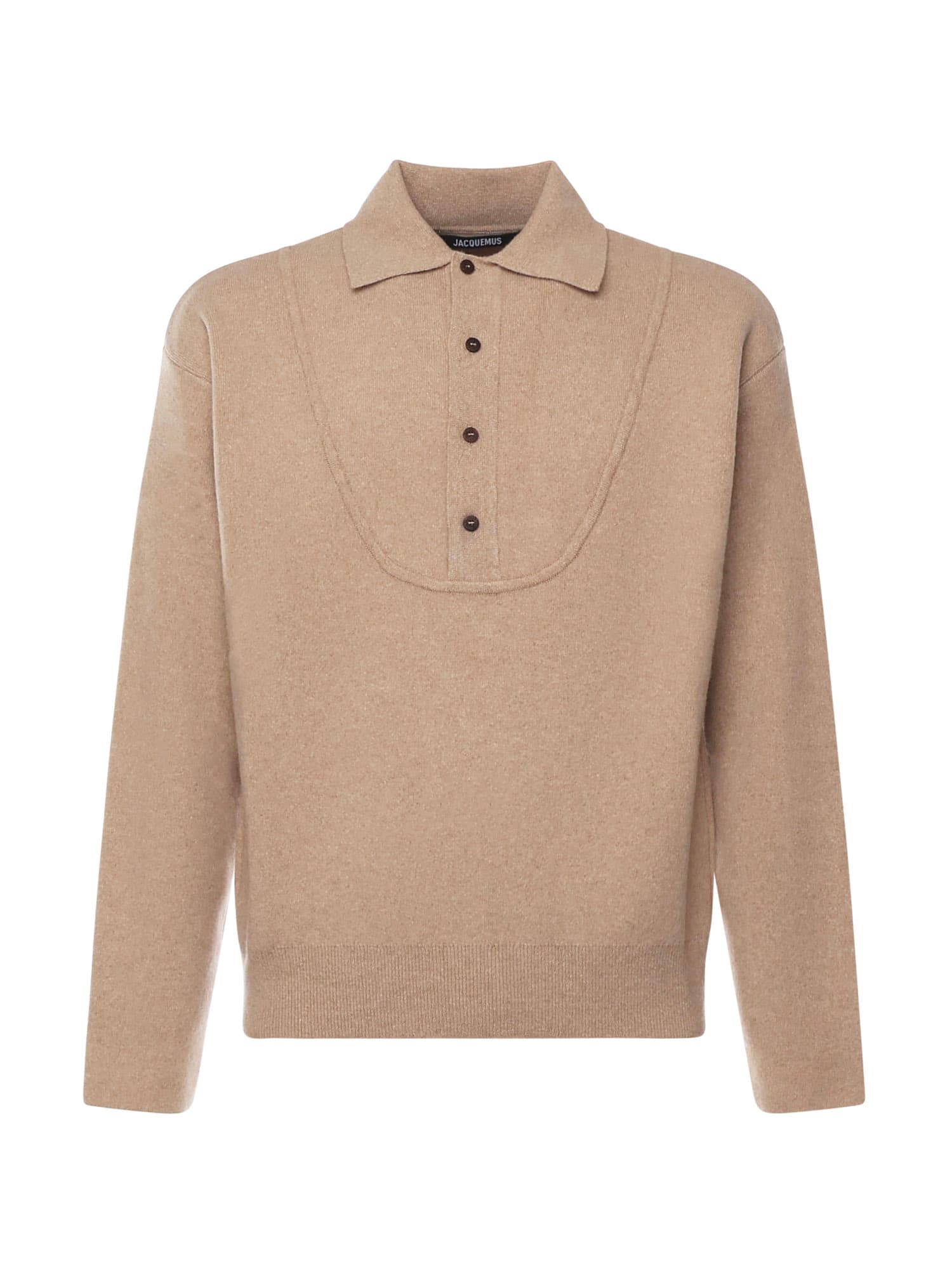 Jacquemus La Maille Vereuse Pallone Sweater In Brown