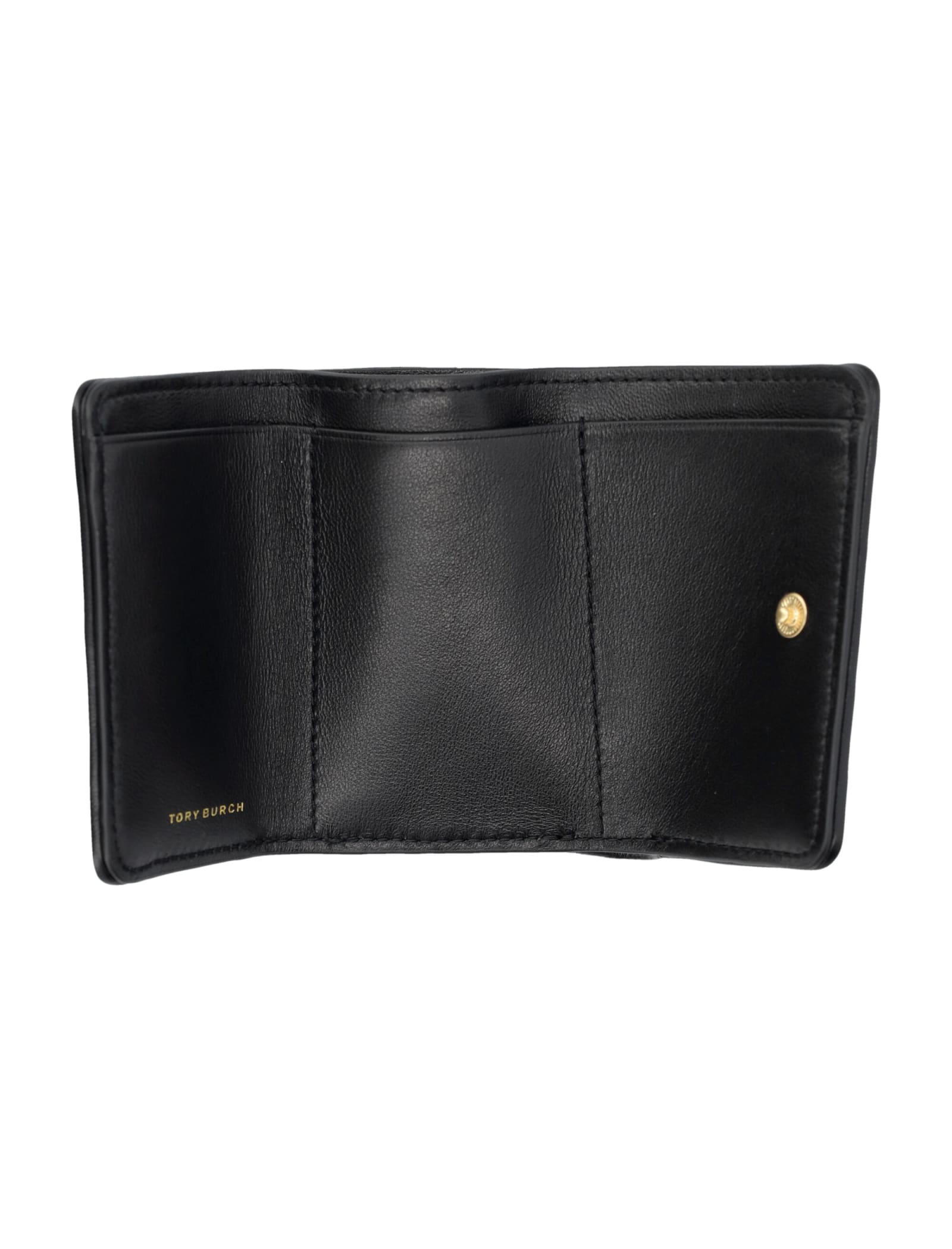 Shop Tory Burch Fleming Small Wallet In Black