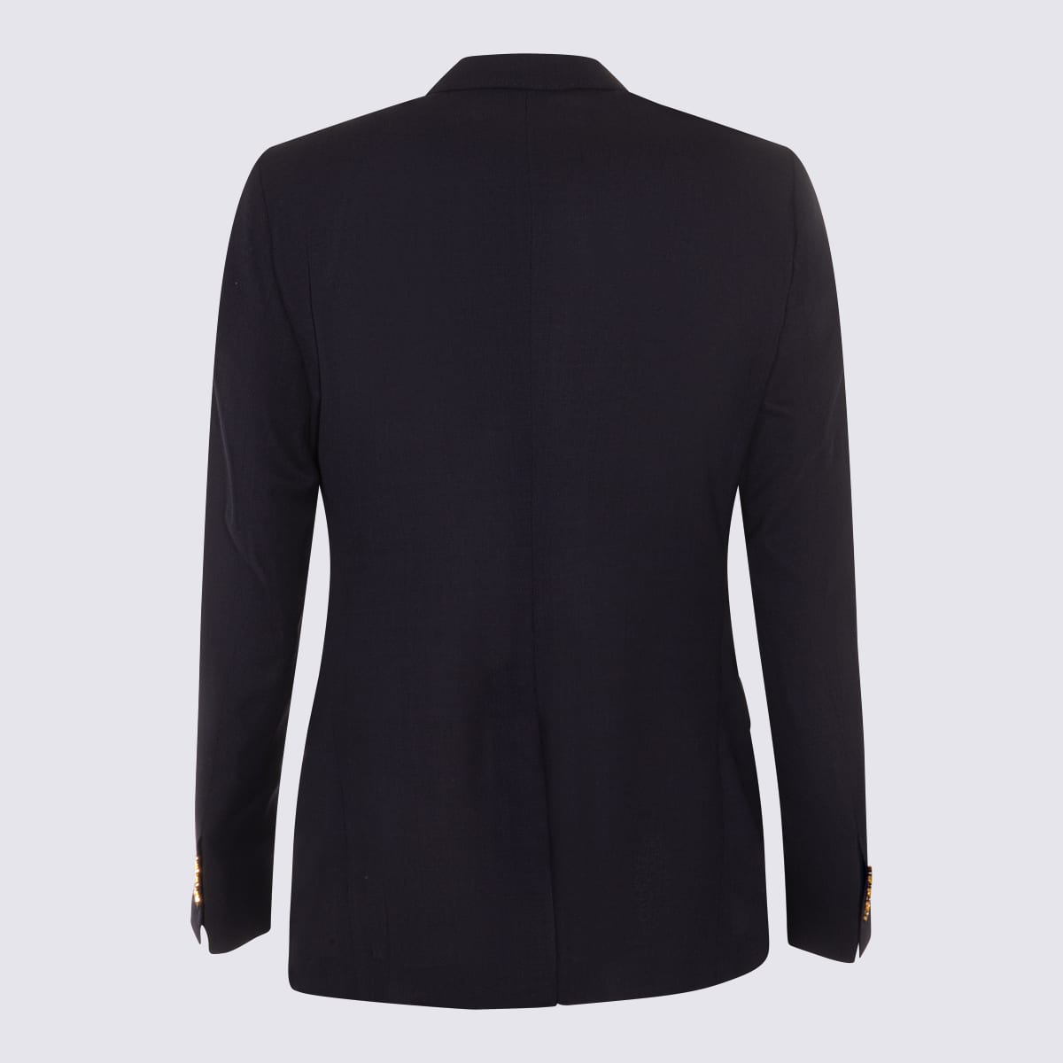 DOLCE & GABBANA NAVY BLUE WOOL BLAZER 