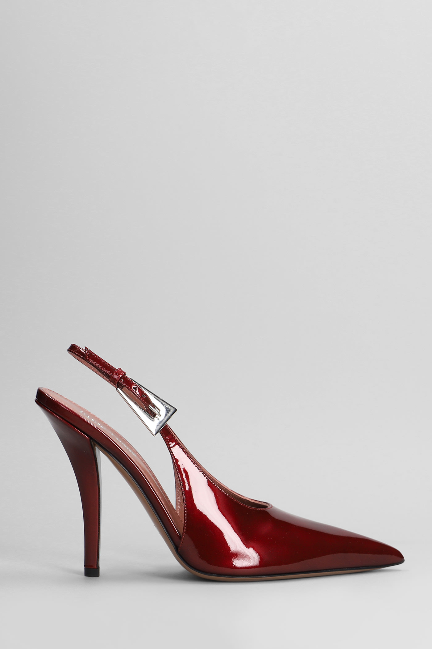 Jessica Slingbac 105 Pumps In Bordeaux Patent Leather
