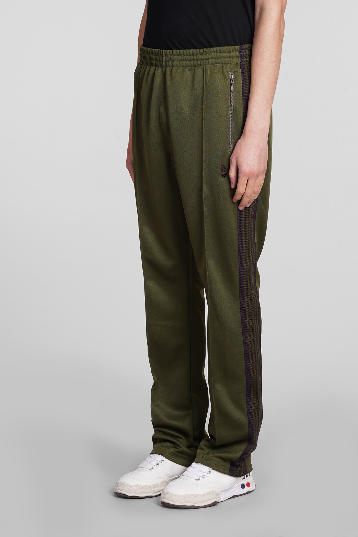 Shop Needles Pants In Green Polyester