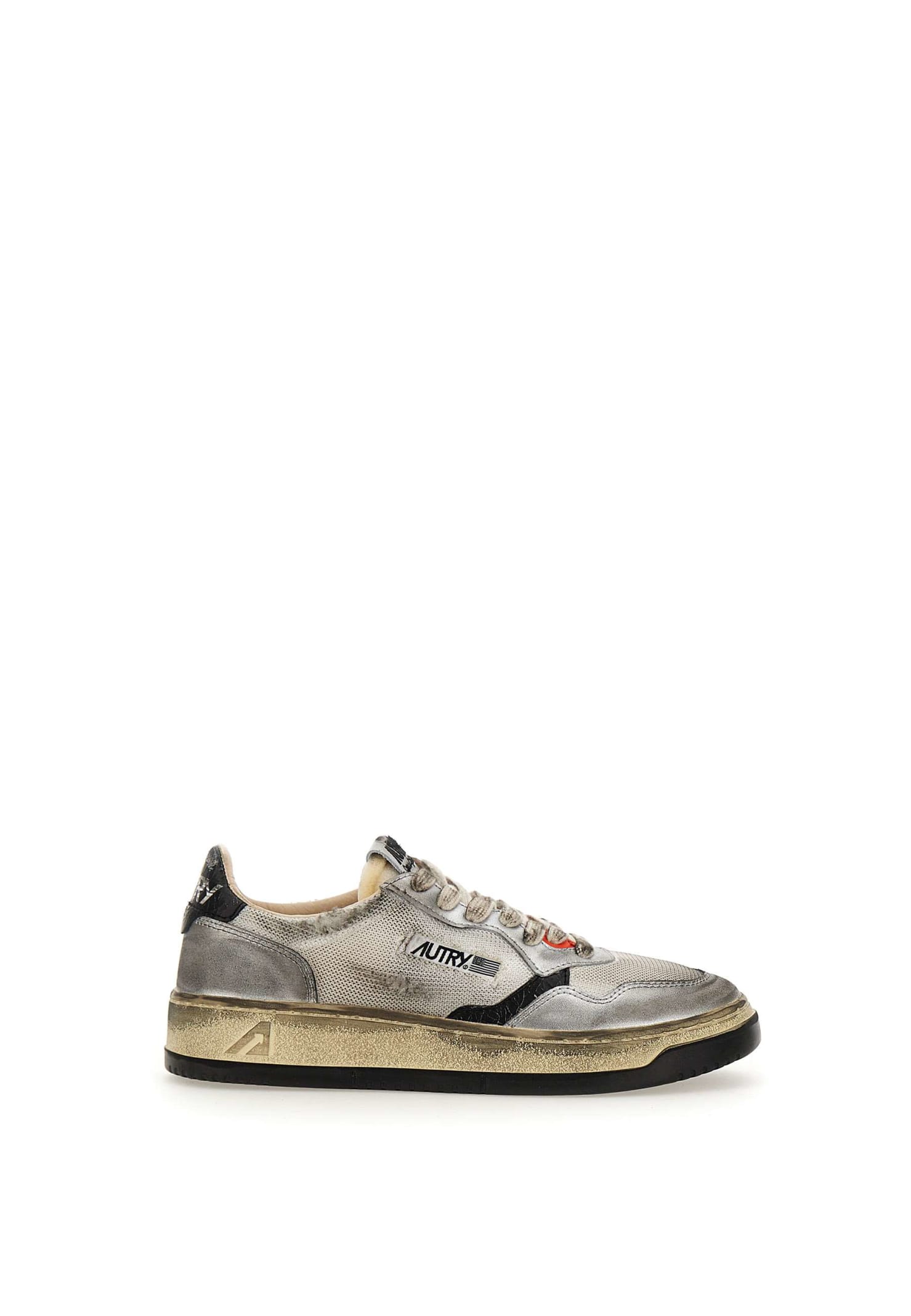 Shop Autry Avlw Ms13 Sneakers In Black/silver