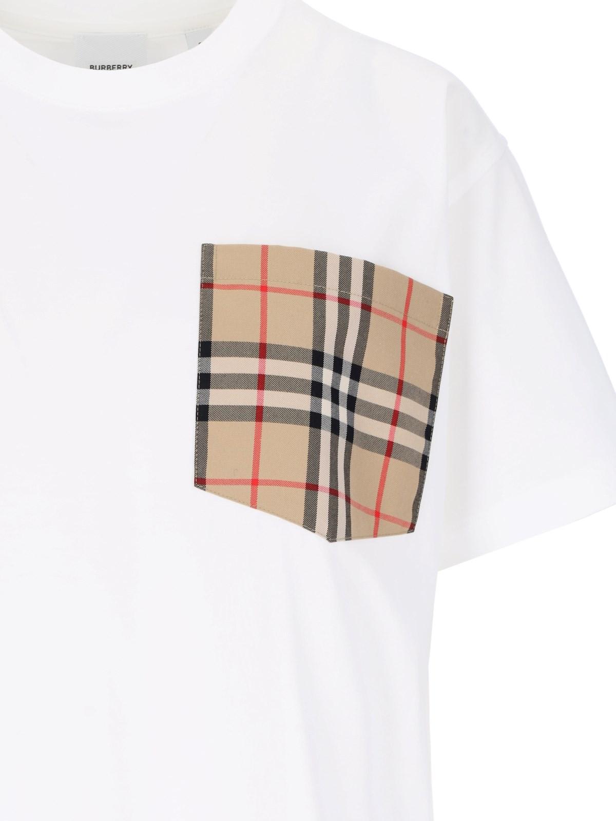Burberry check Pocket Detail T-shirt