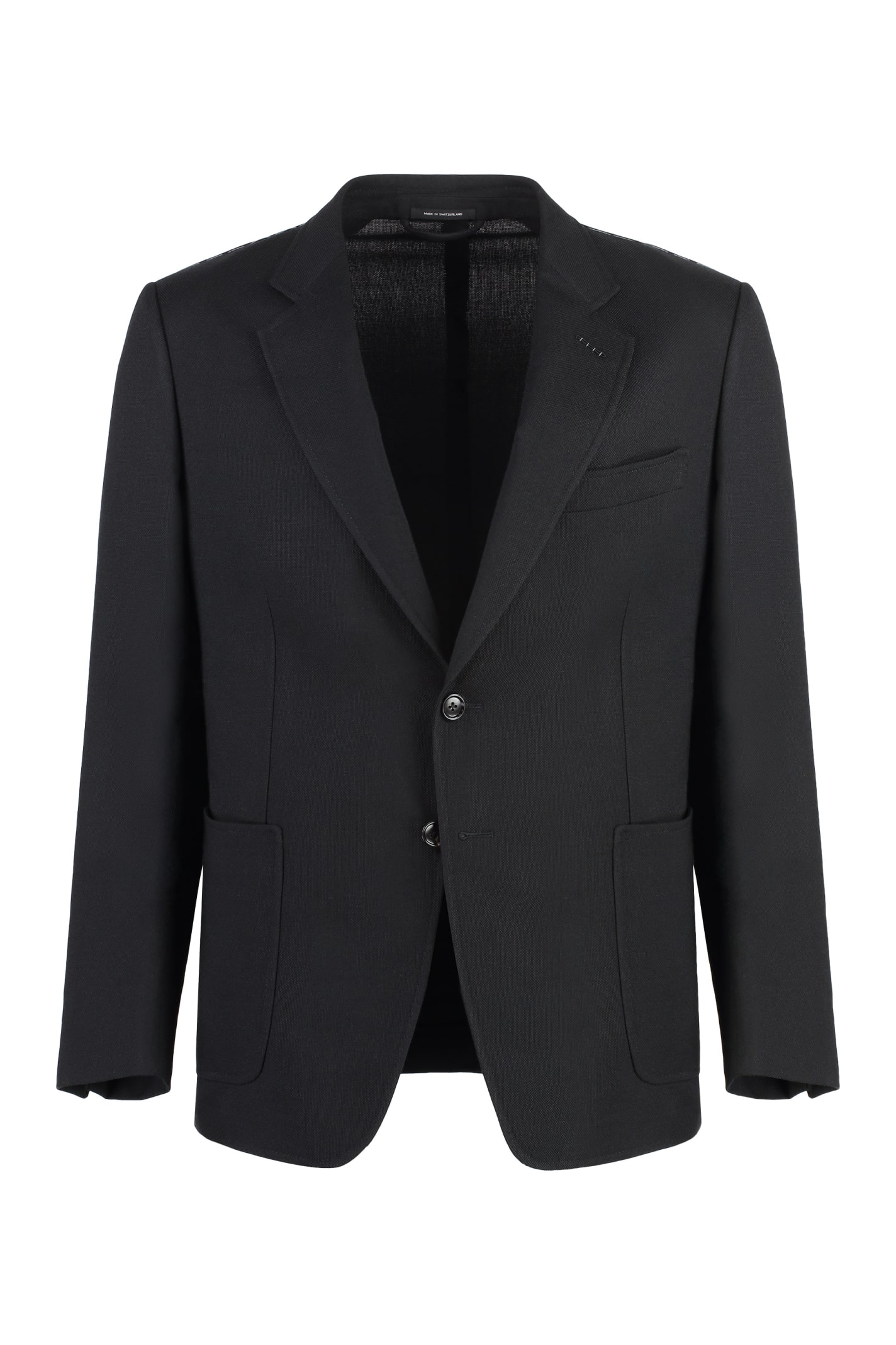 Shop Tom Ford Single-breasted Two-button Jacket In Black