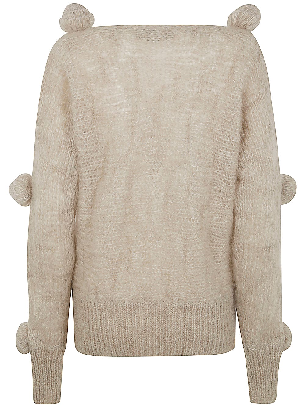 Shop Blumarine Kimono Sweater In Tapioca Beige