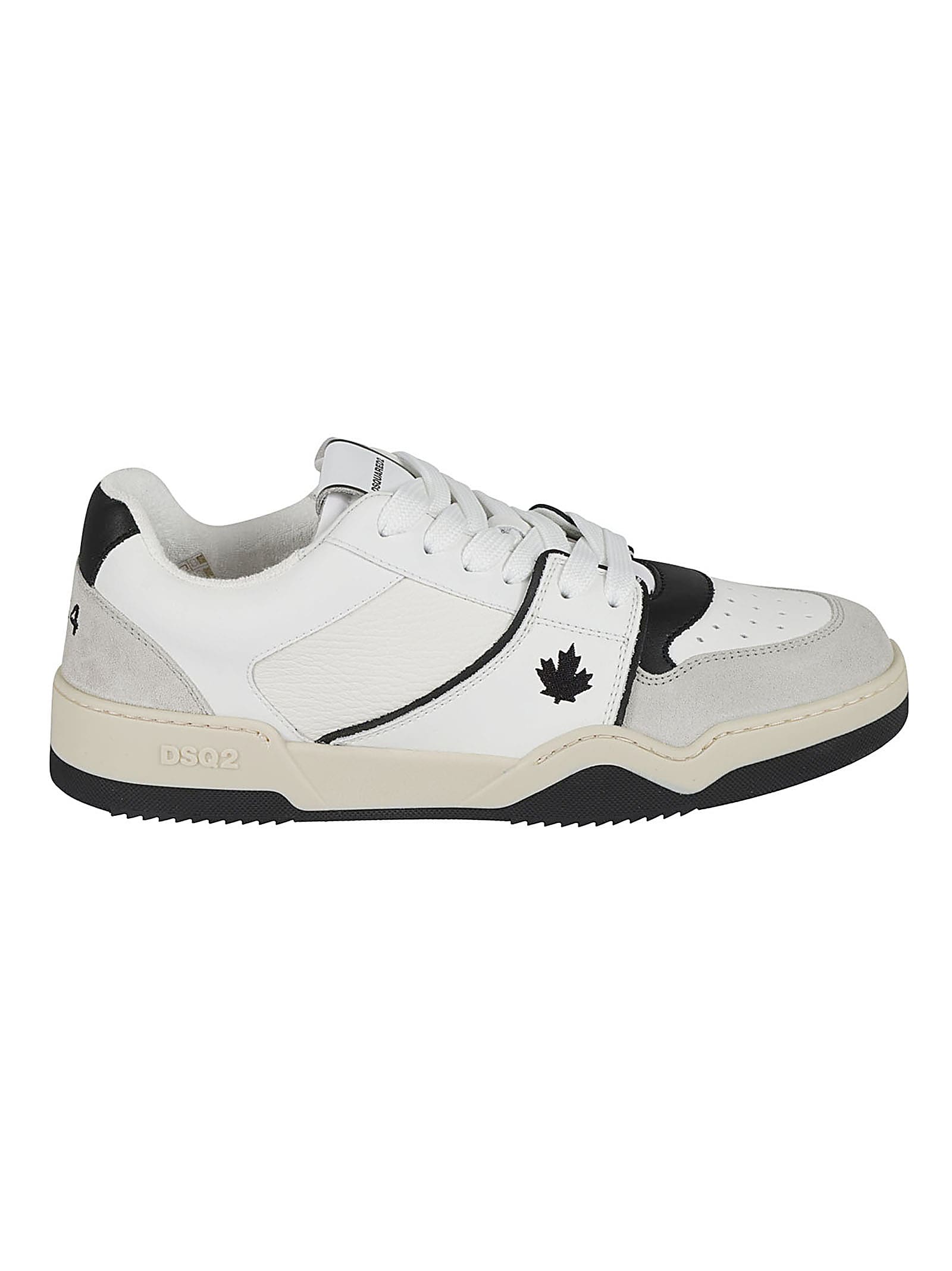 Shop Dsquared2 Spiker Sneakers In White/black