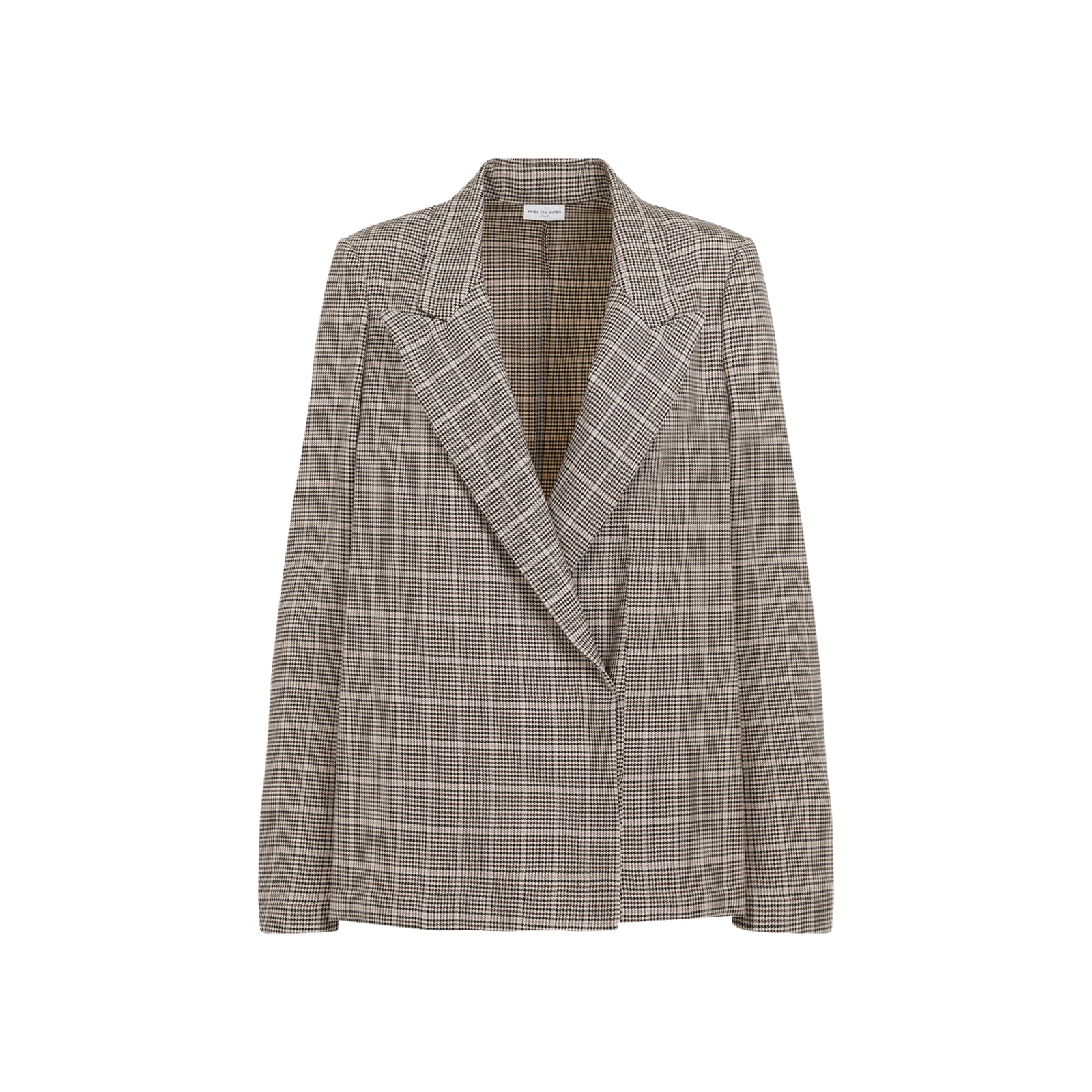 Shop Dries Van Noten Cotton Caplana Jacket In Beige