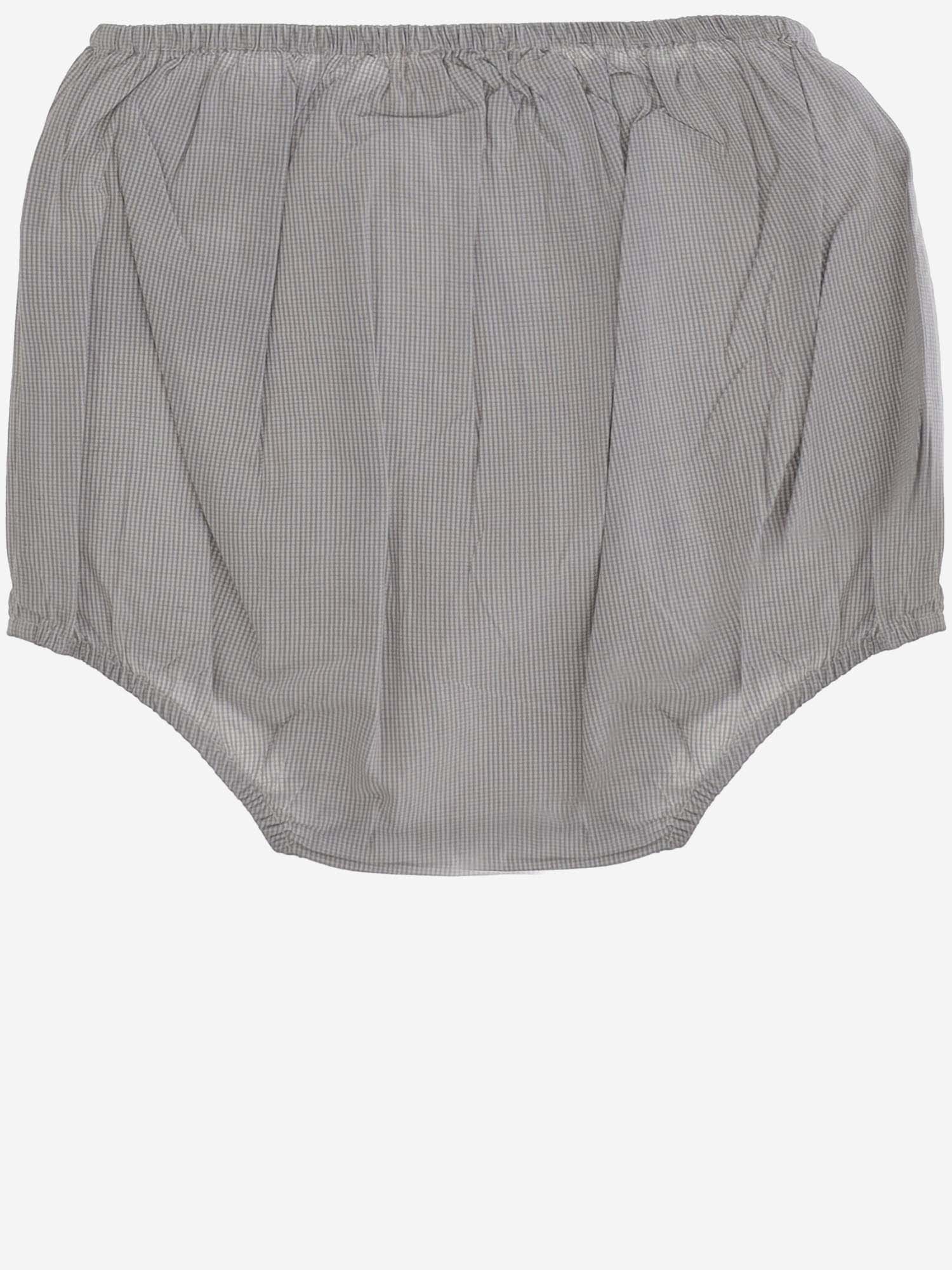 Shop Bonpoint Cotton Culottes In Grey