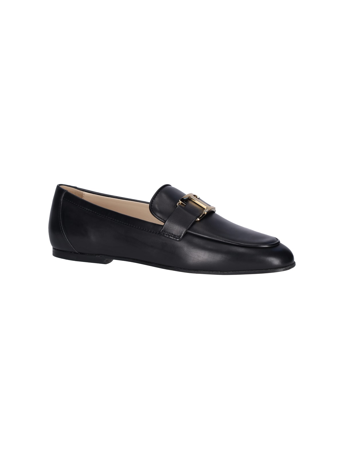 Shop Tod's T-timeless Loafers In Black