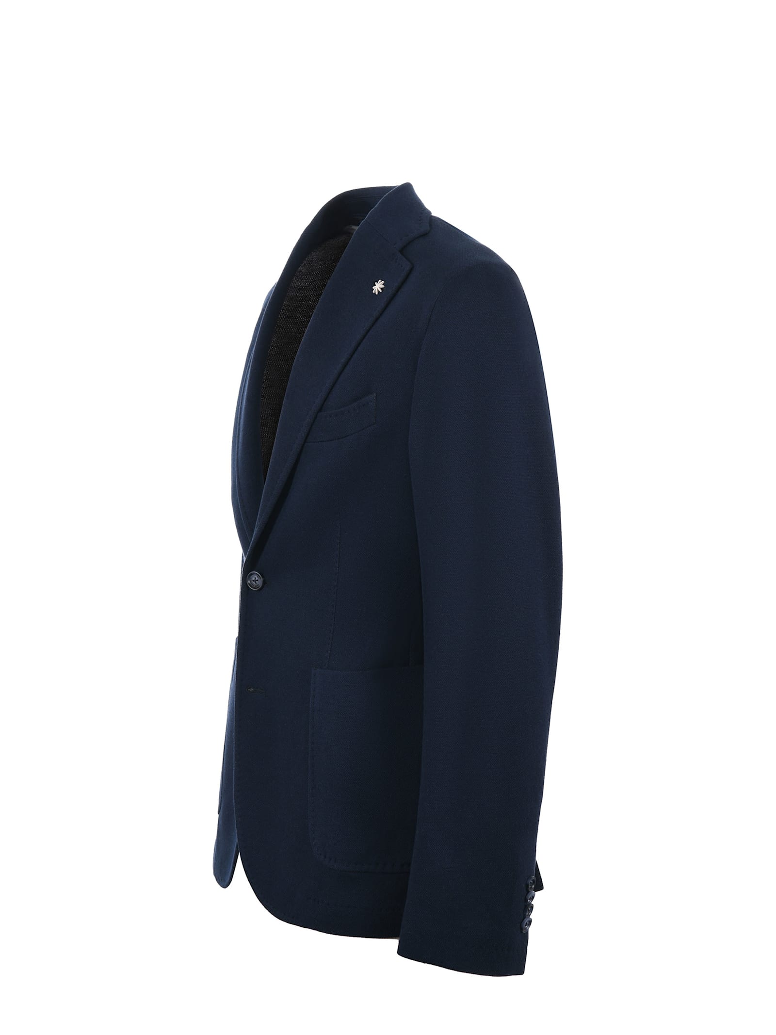 Shop Manuel Ritz Jacket In Cotton In Blue