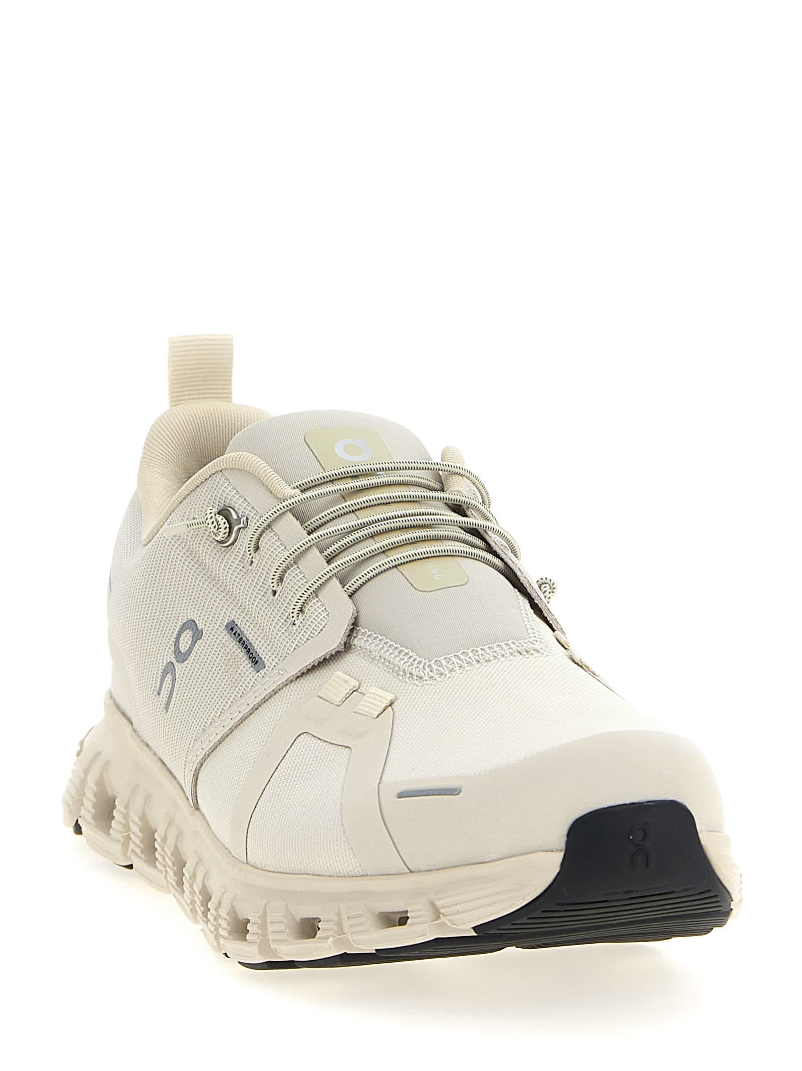 On Pearl Cream White Textile Cloud 6 Wp Sneakers In Sand
