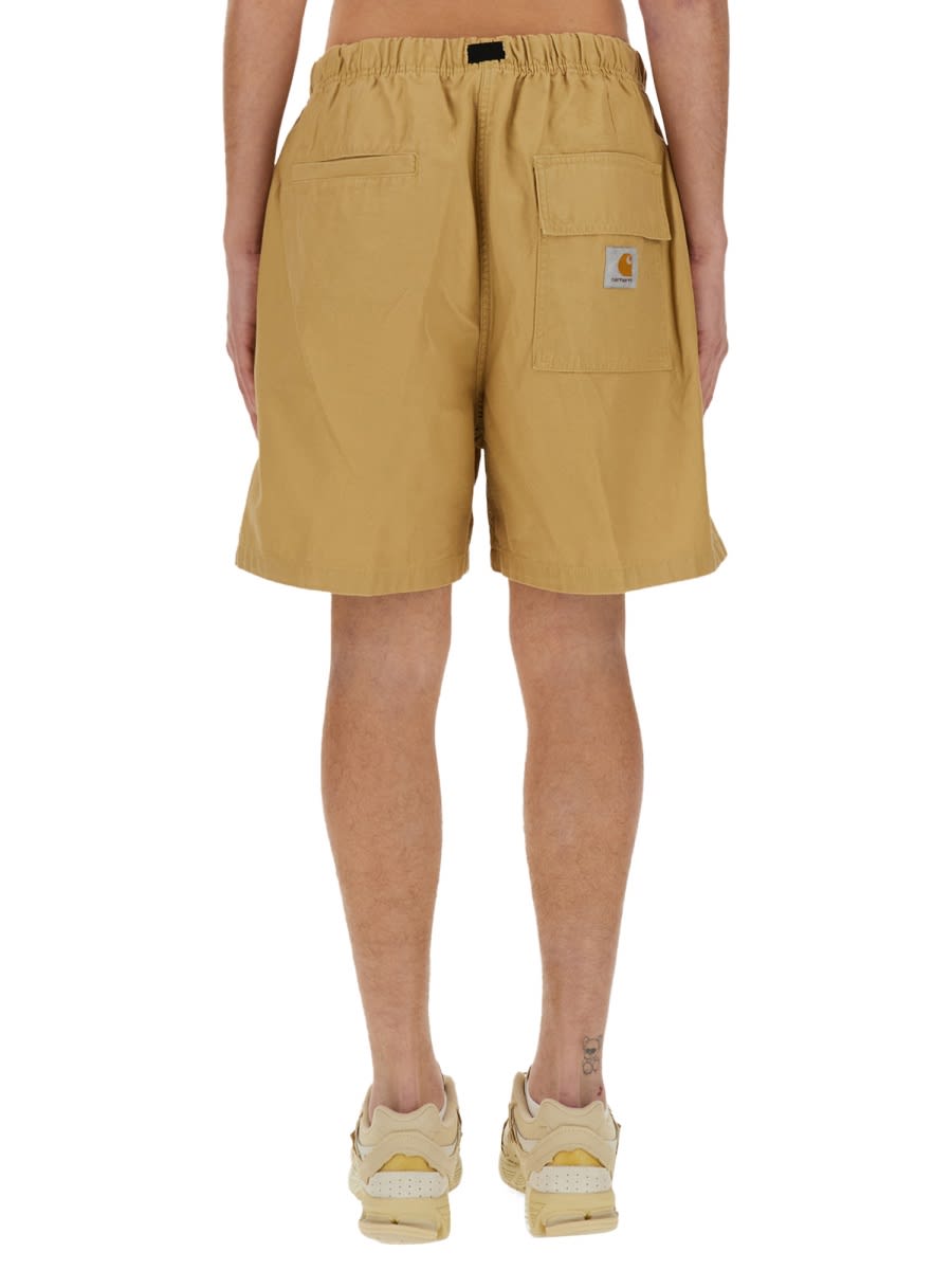 Shop Carhartt Cotton Bermuda Shorts In Multicolour