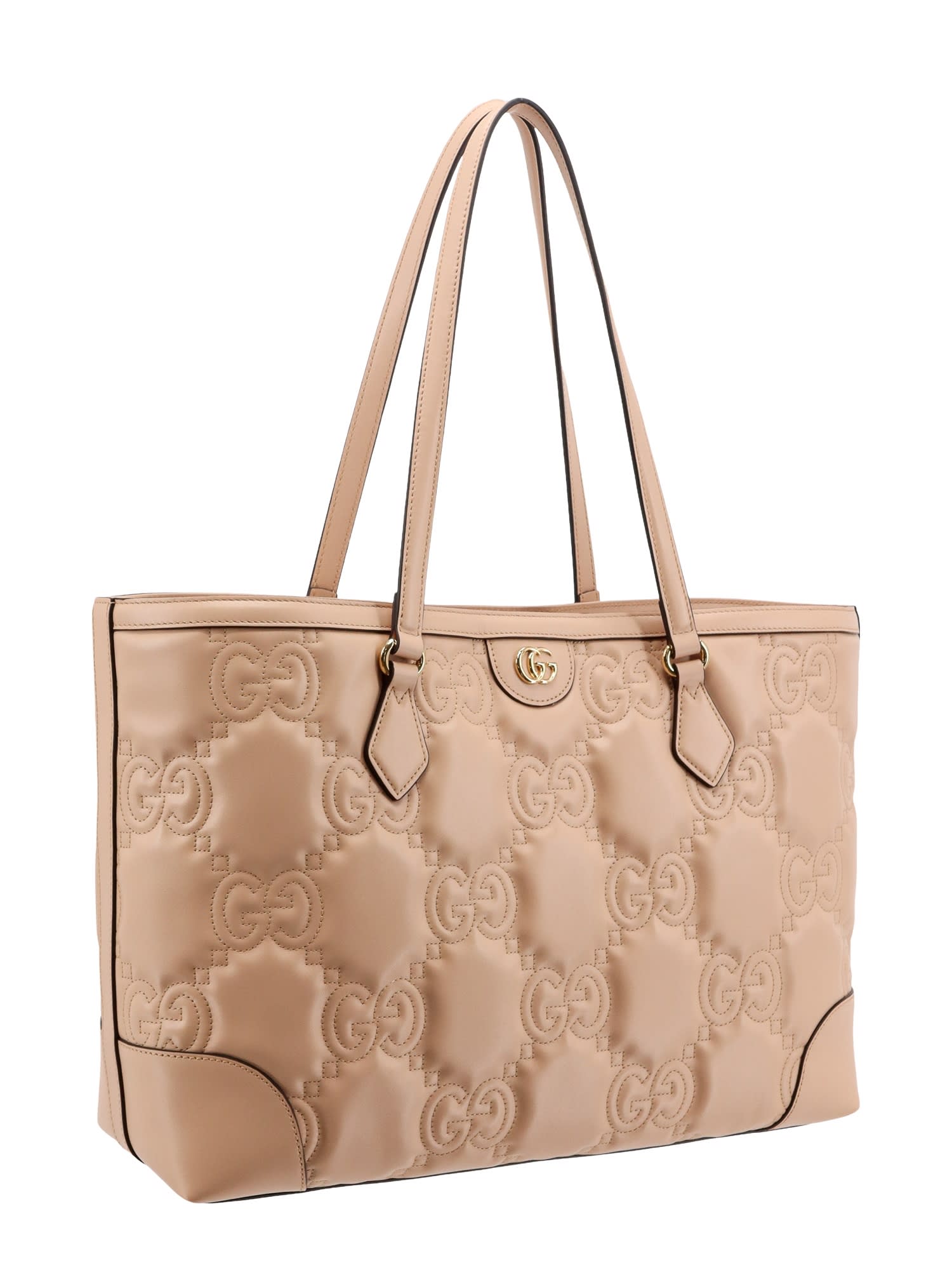 Shop Gucci Shoulder Bag In Pink/sand