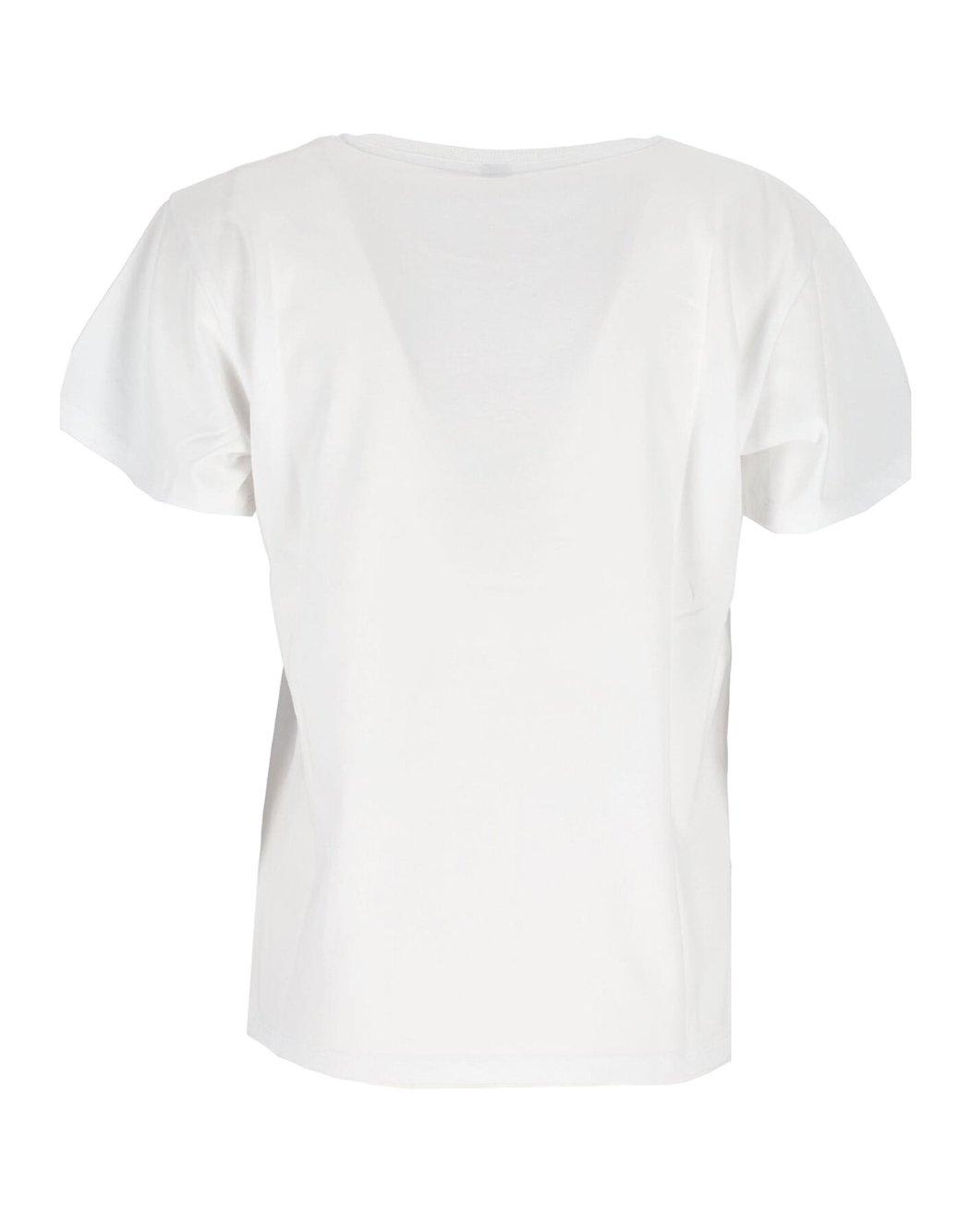 Moschino Logo Printed Crewneck T-shirt In White