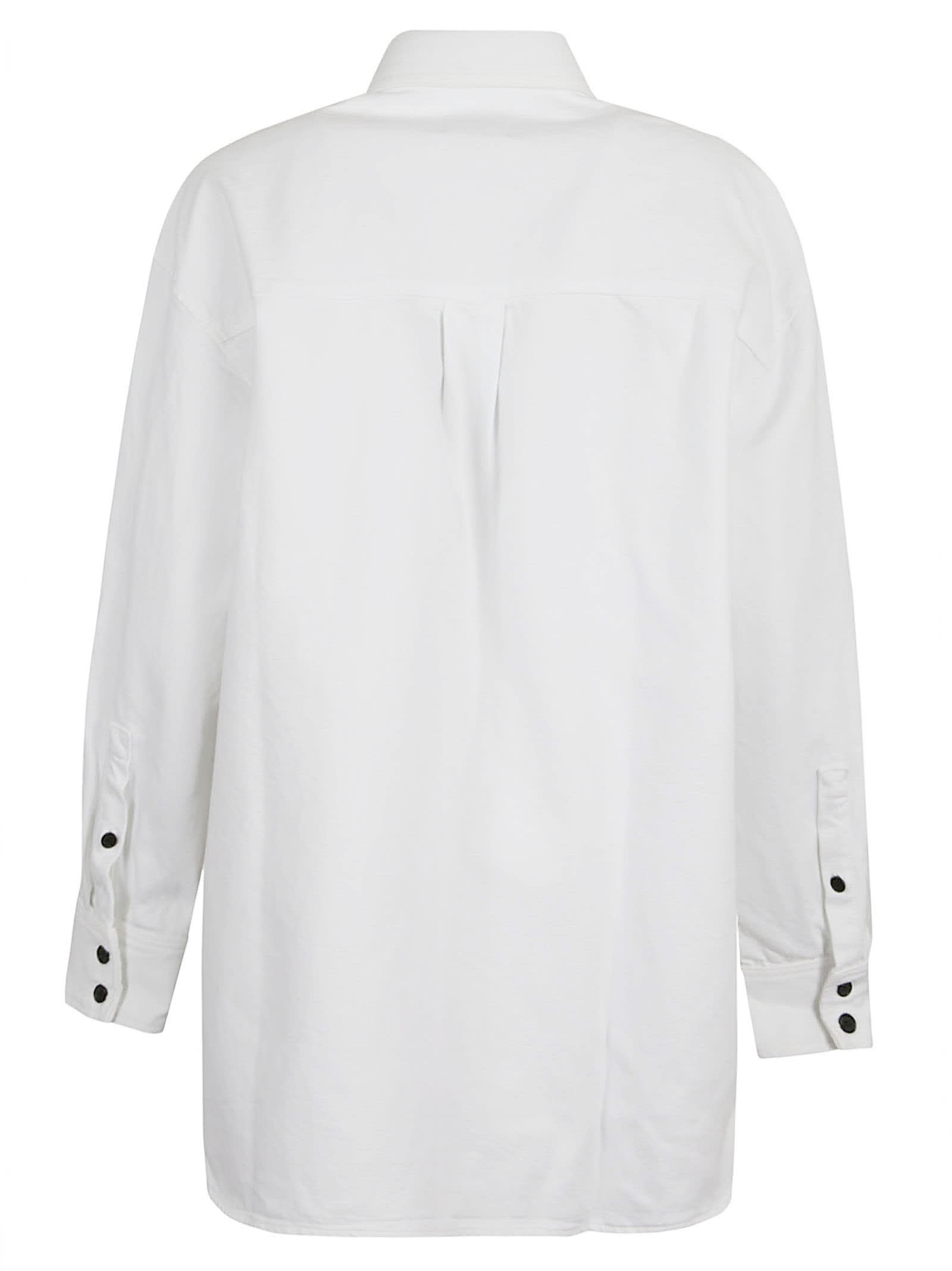 Shop Khaite Cargo Oversized Shirt In White