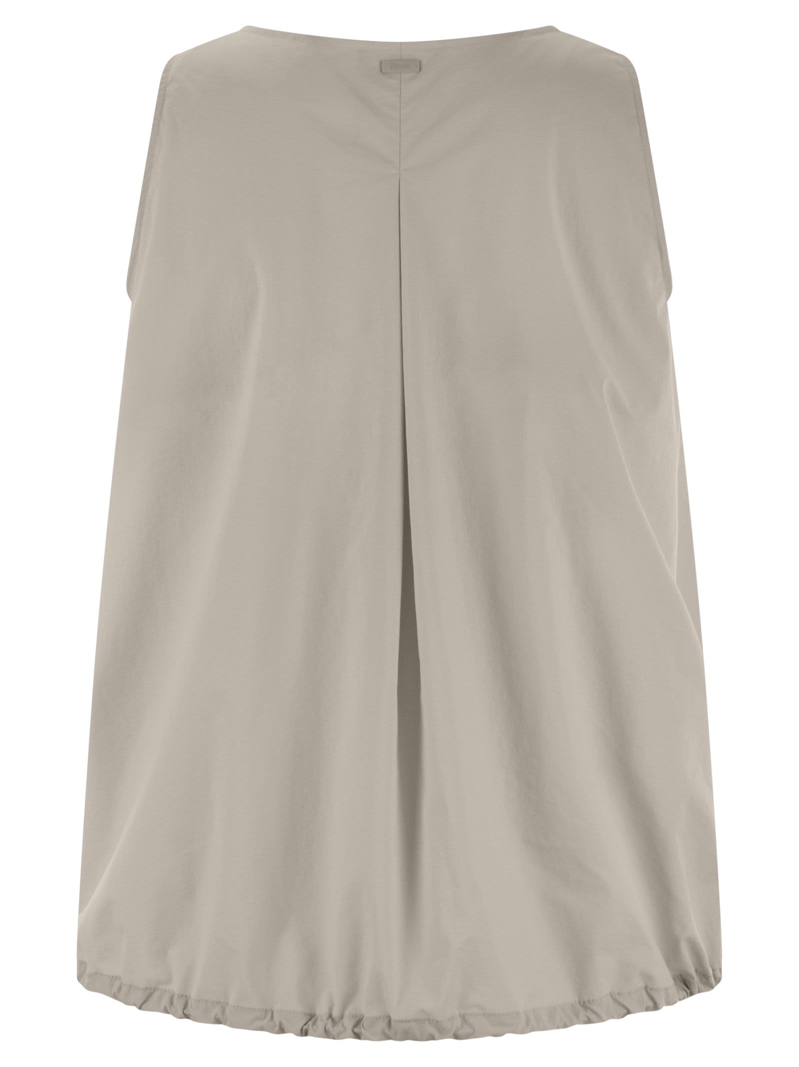 Herno Sleeveless Top In Tech Trait In Ice