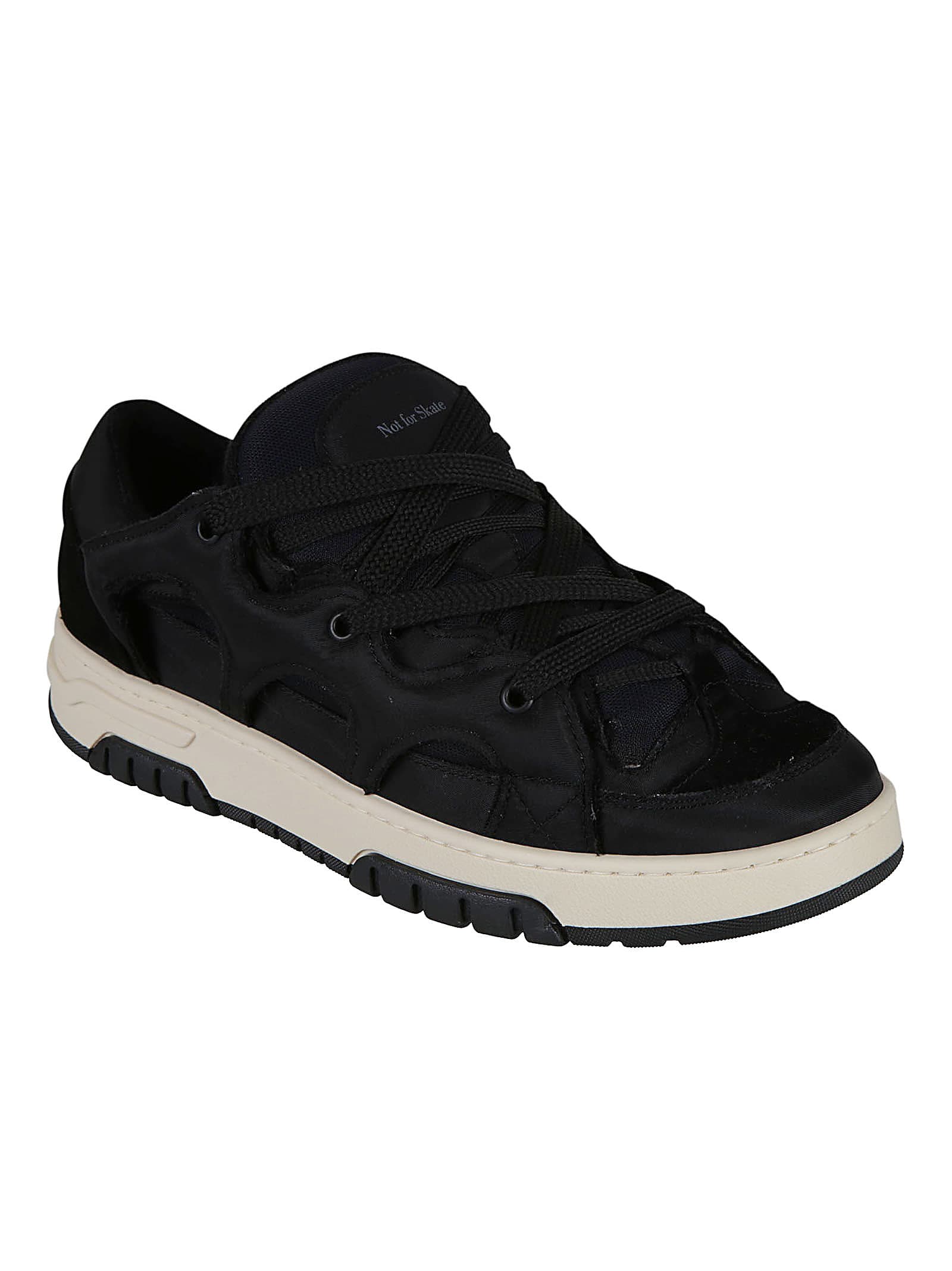 Shop Paura Velvet Logo Sneakers In Black