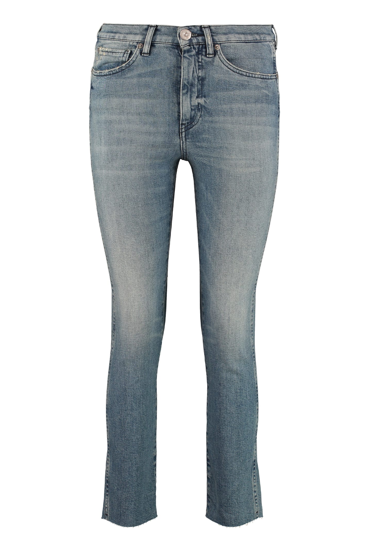 3x1 High-rise Straight Ankle Jeans