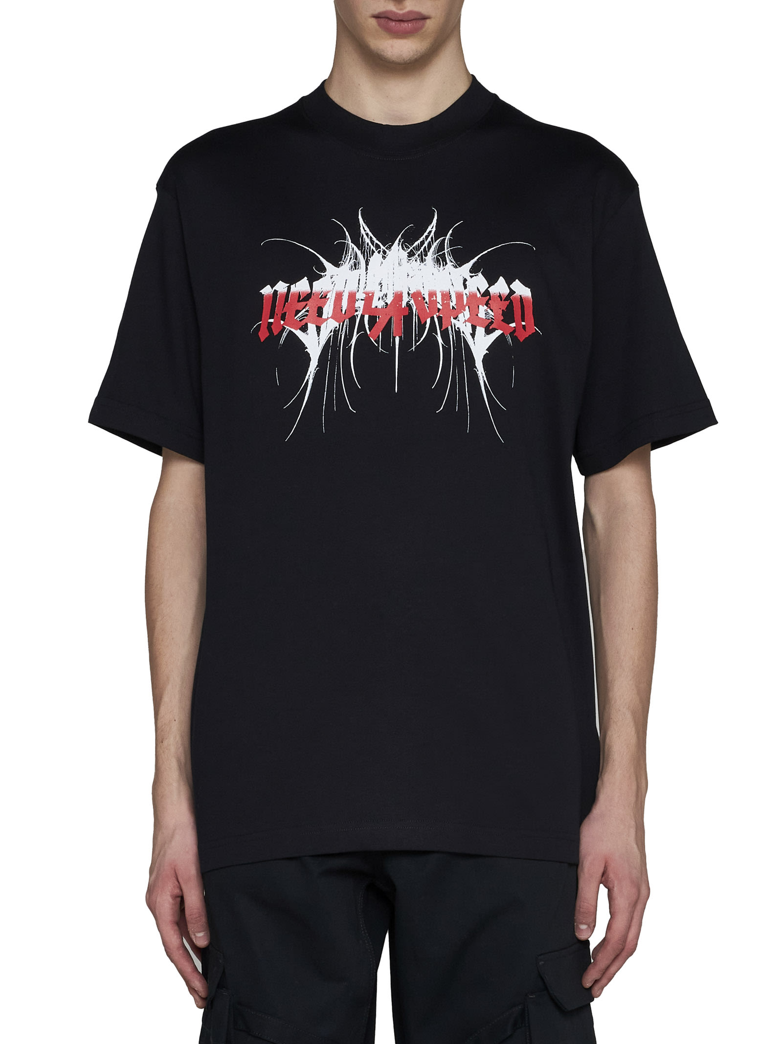 Shop 44 Label Group T-shirt In Black+speed Demon Print