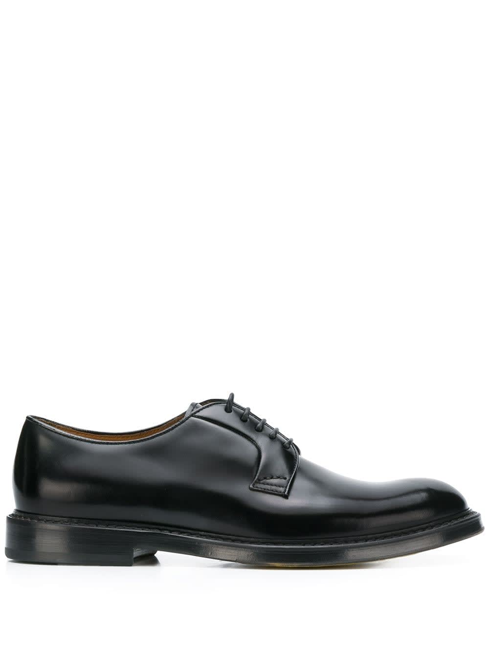 Doucal's Horse Derby Shoes In Black