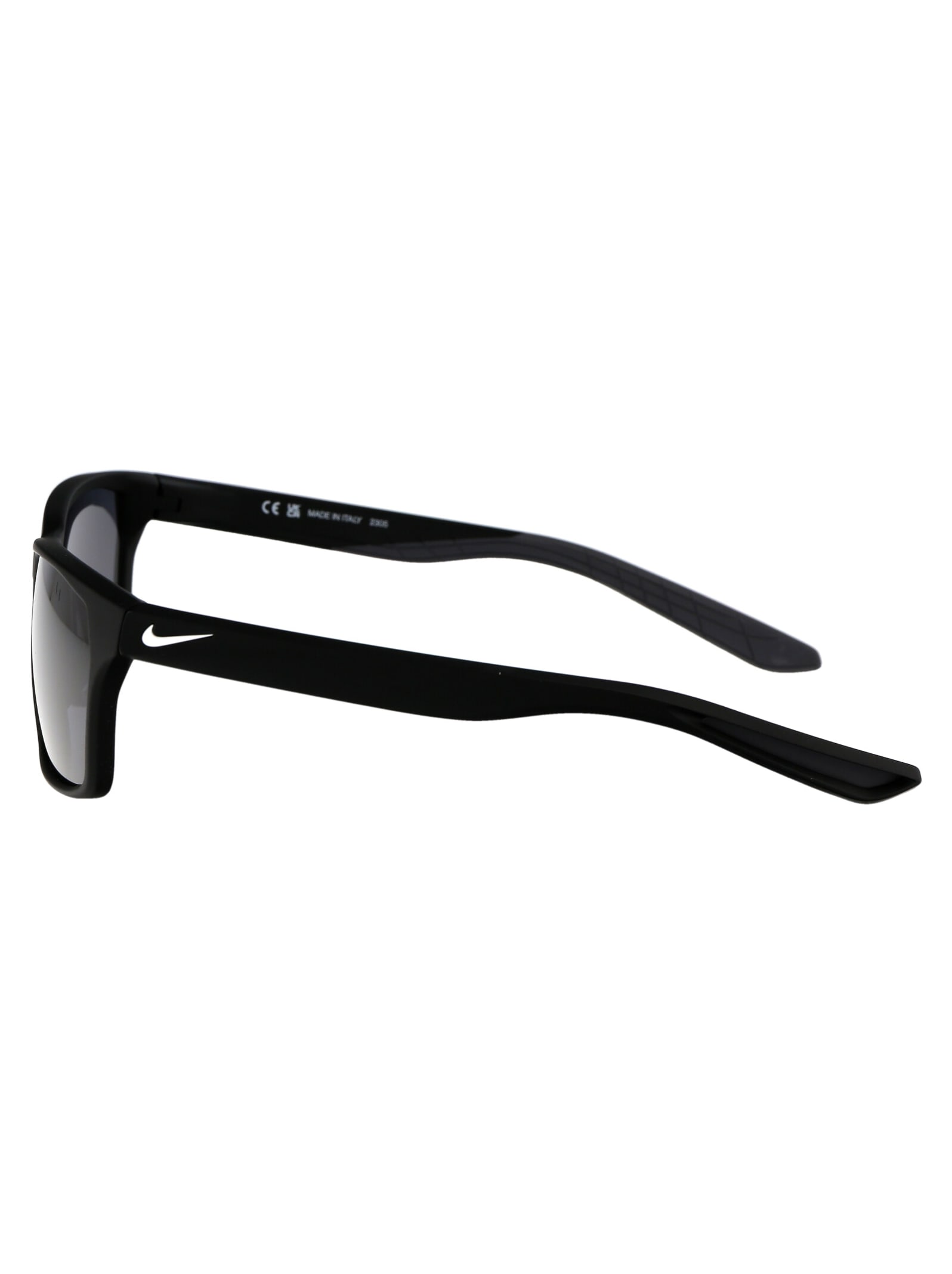 Nike Maverick Square-frame Sunglasses In 010 Black/white Noir/blanc