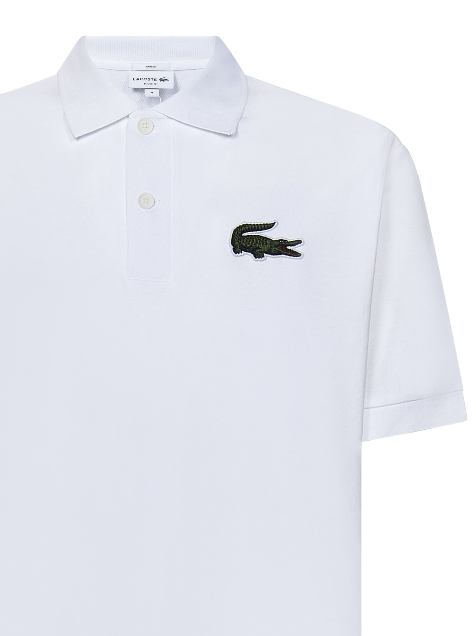 Shop Lacoste Original Polo L.12.12 Loose Fit Polo Shirt In White