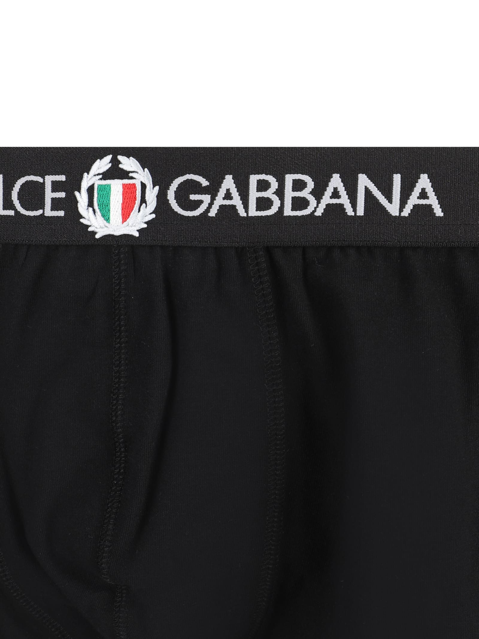 Dolce & Gabbana Two-way-stretch Jersey Regular-fit Boxers With Emblem In Nero