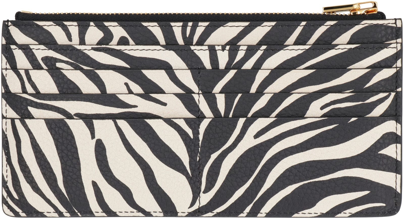 Shop Tom Ford Printed Leather Card Holder In Animalier