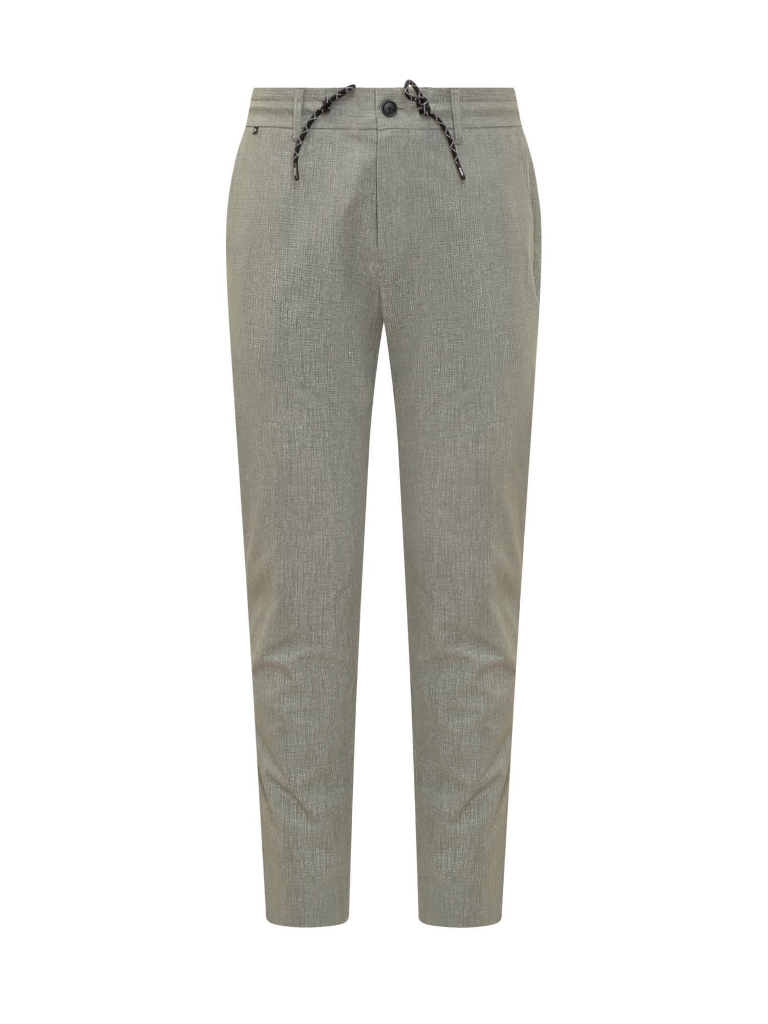 HUGO - Relaxed-fit trousers in stretch fabric with front pleats